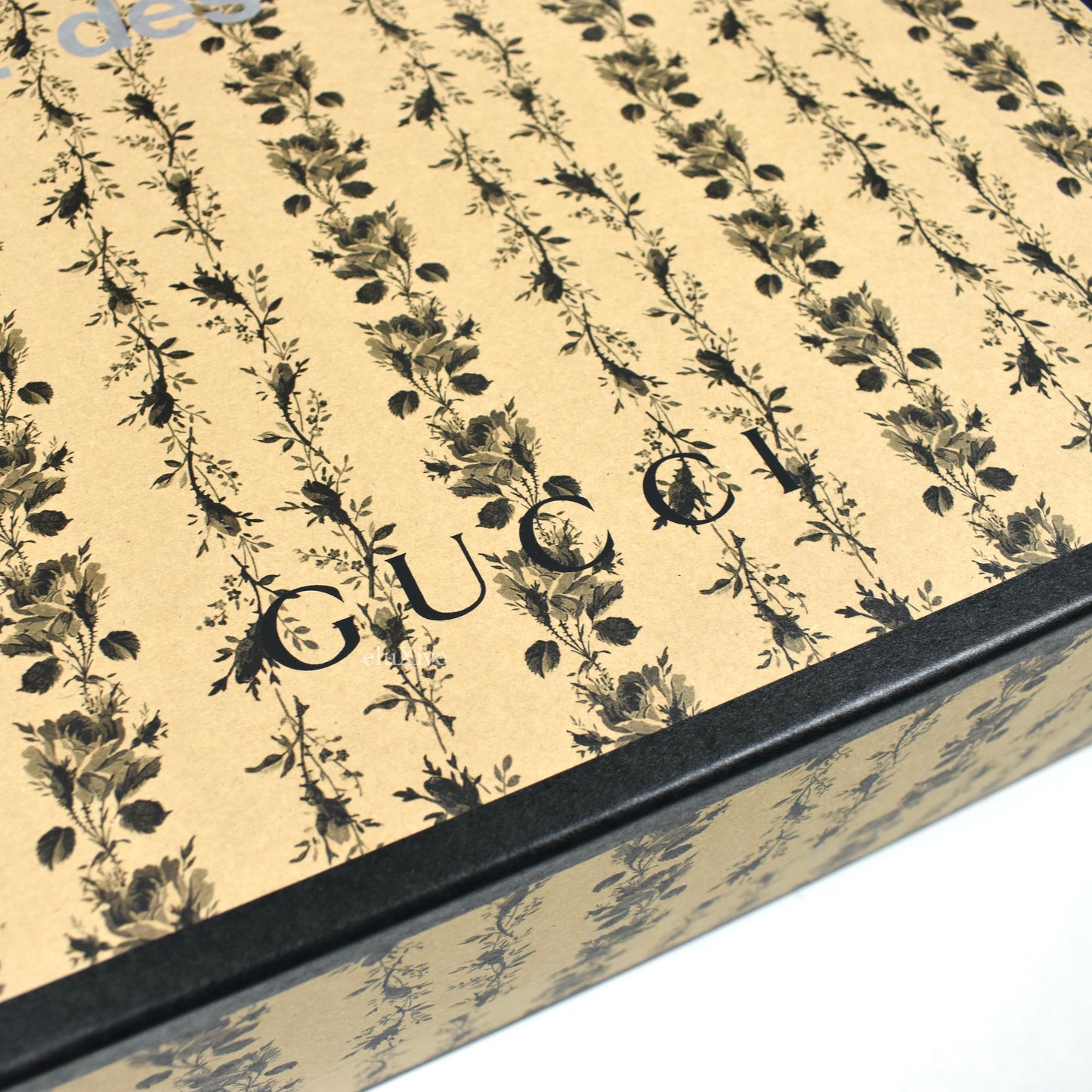 Comme des Garcons x Gucci - Brown Floral Paper & Plastic Tote Bag