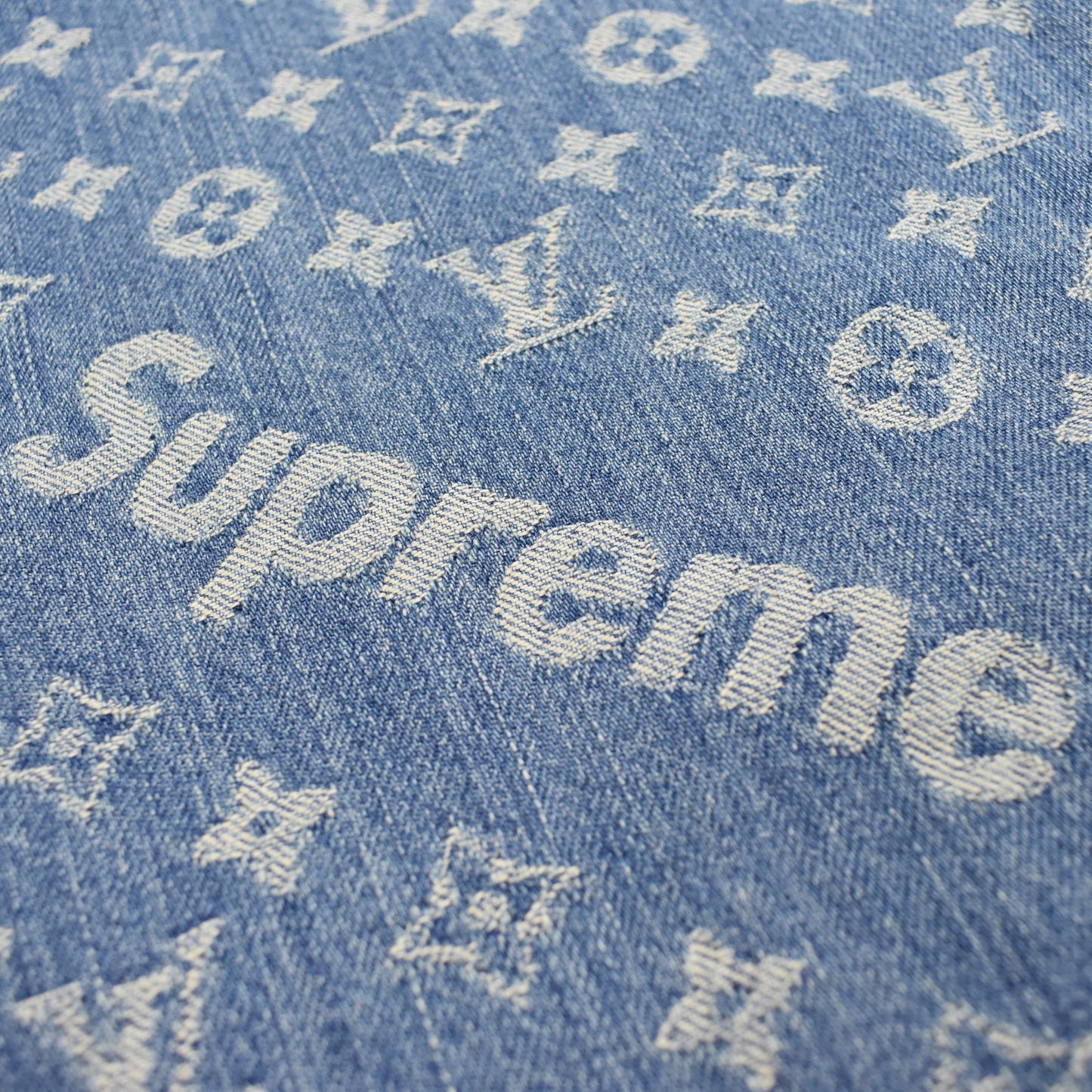 Louis Vuitton x Supreme - Monogram Denim Blue Jeans