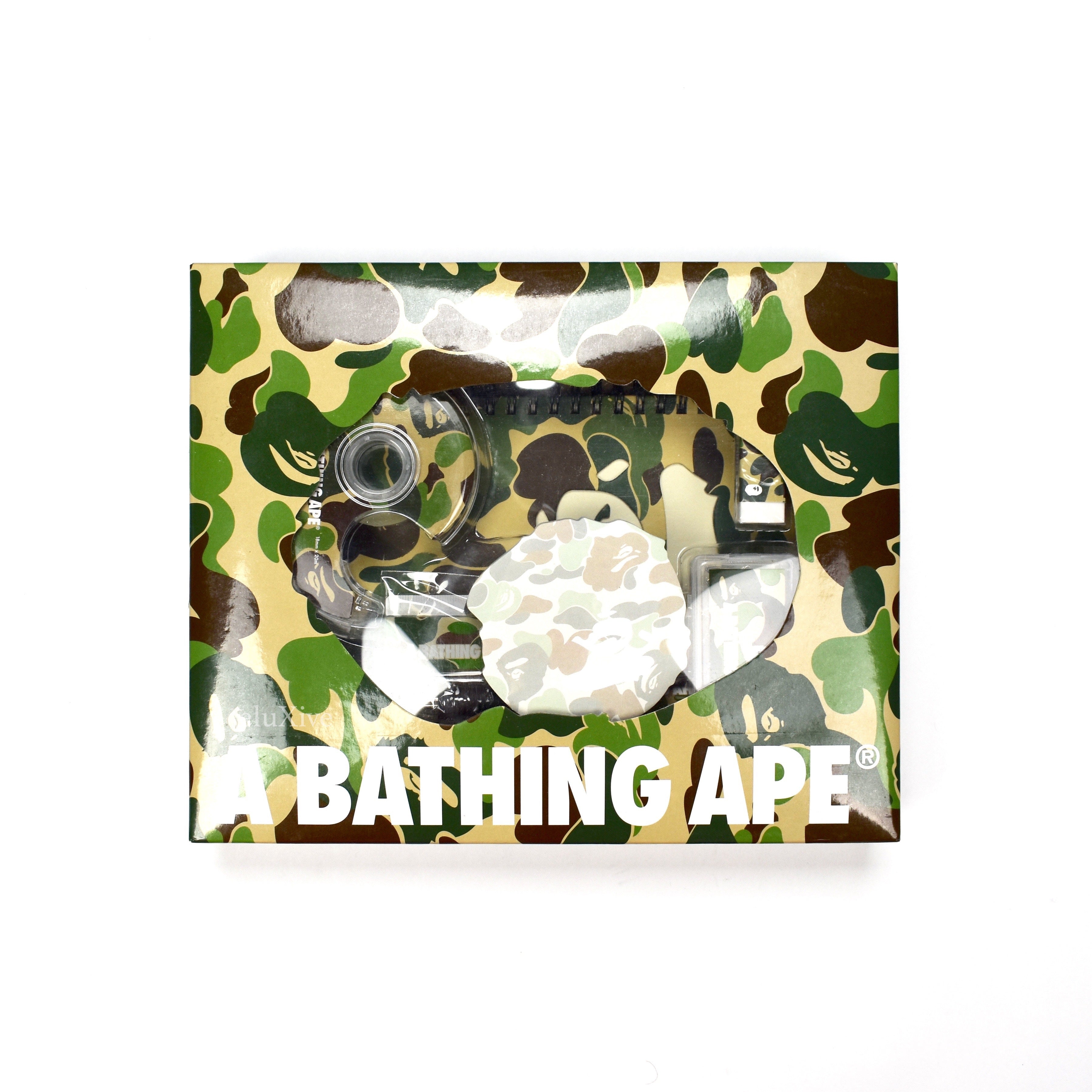 Bape - A Bathing Ape Logo Camo Print Stationery Set / School