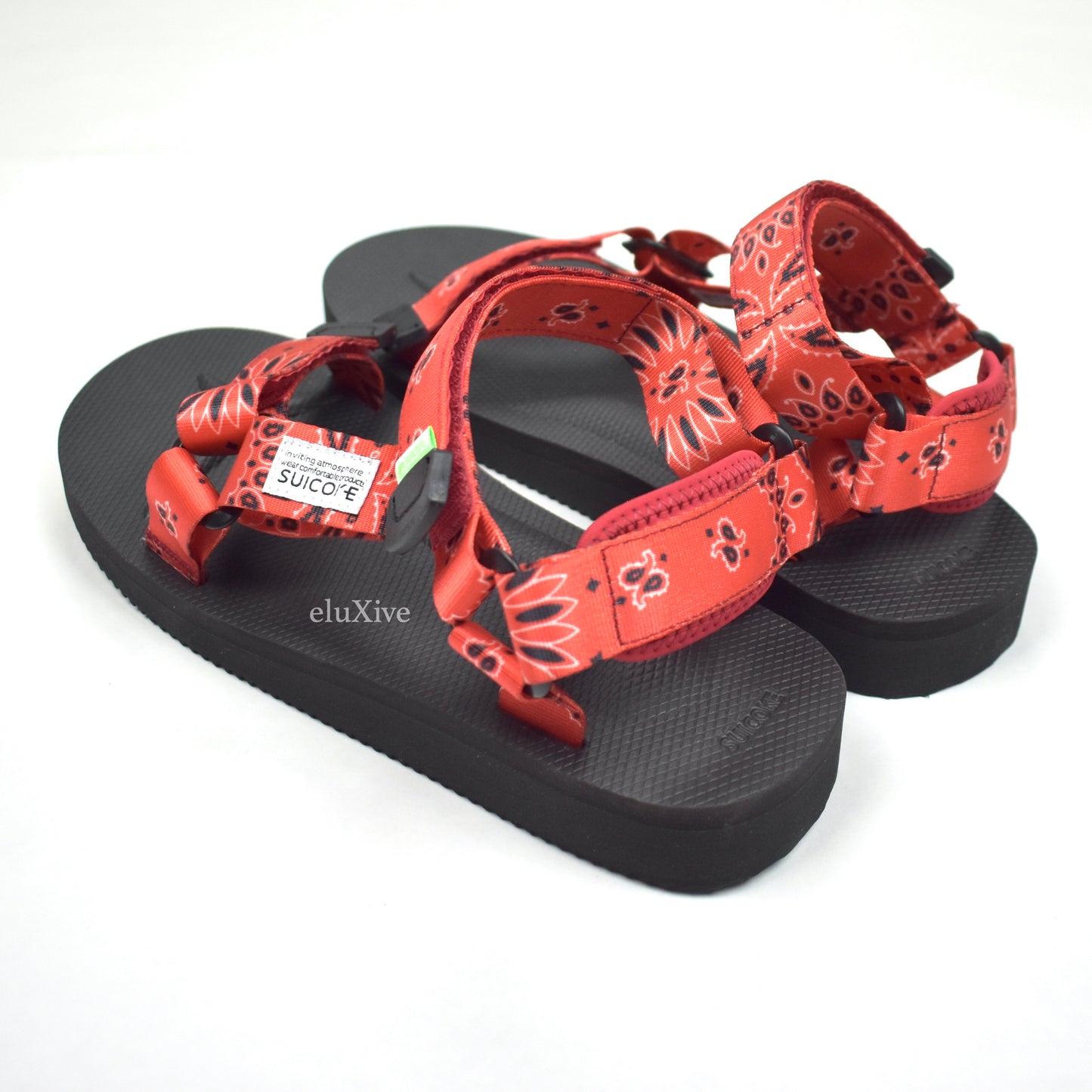 Suicoke - Depa Cab Strap Sandals (Red Bandana Paisley)