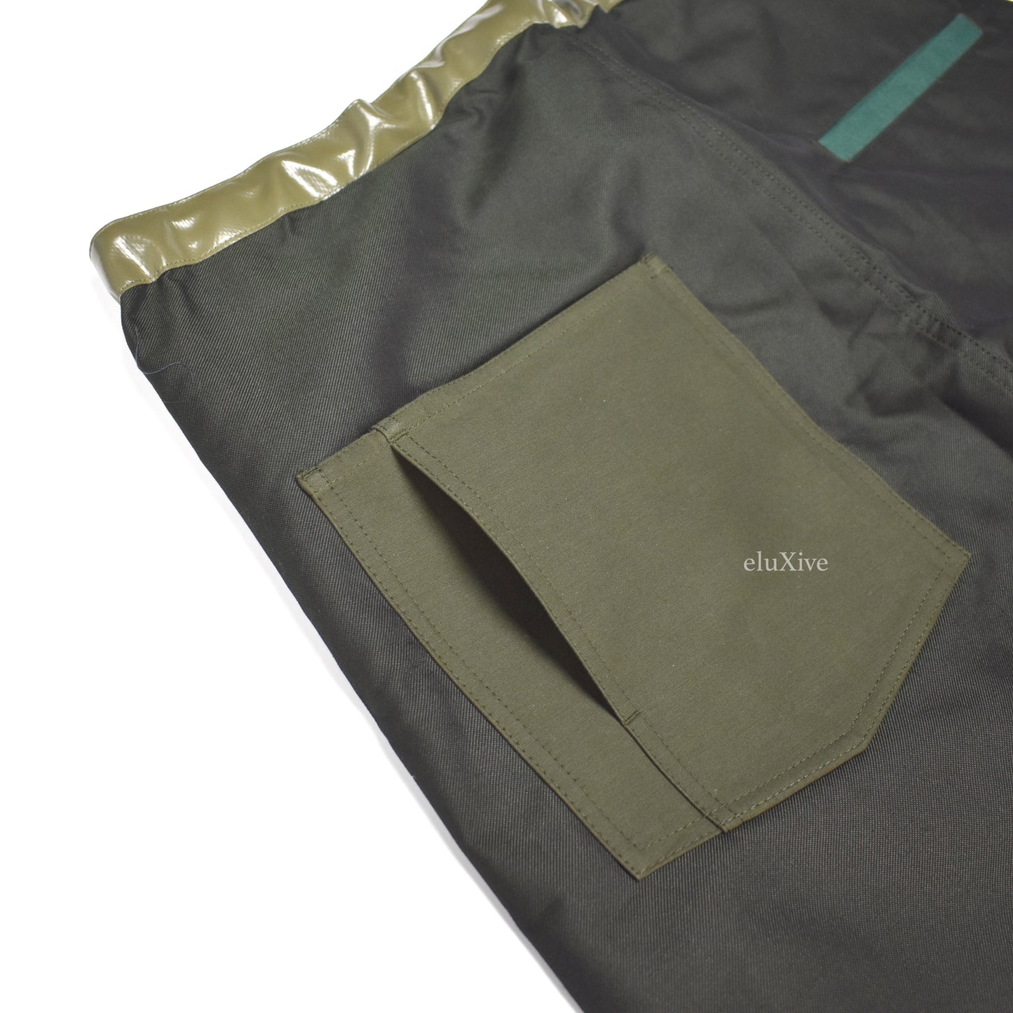 Jil Sander - Olive Patchwork Military Fabric Pants