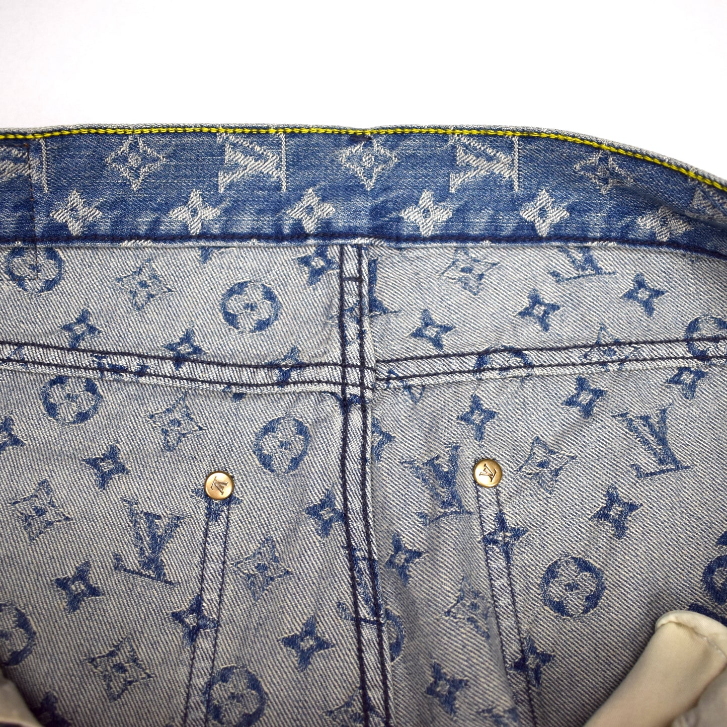 Louis Vuitton x Supreme - Monogram Denim Blue Jeans