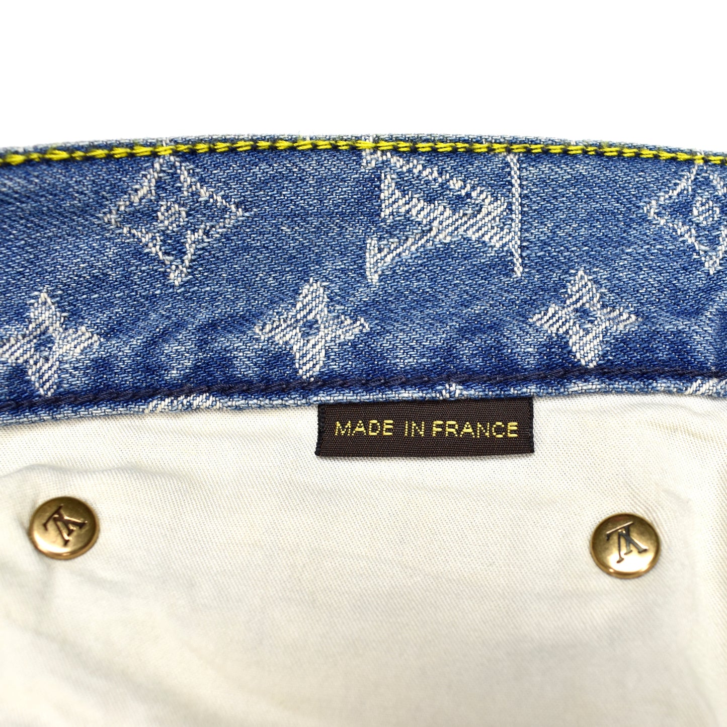 Louis Vuitton x Supreme - Monogram Denim Blue Jeans