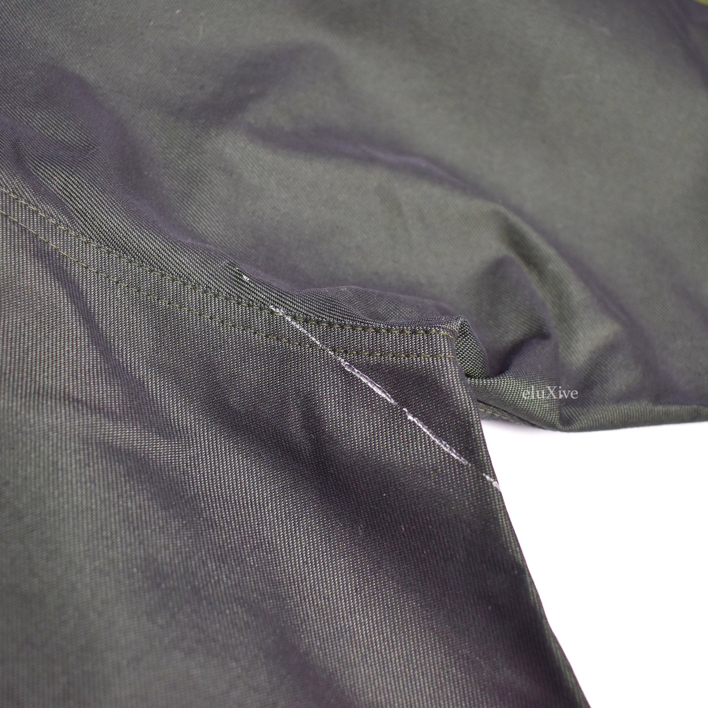 Jil Sander - Olive Patchwork Military Fabric Pants