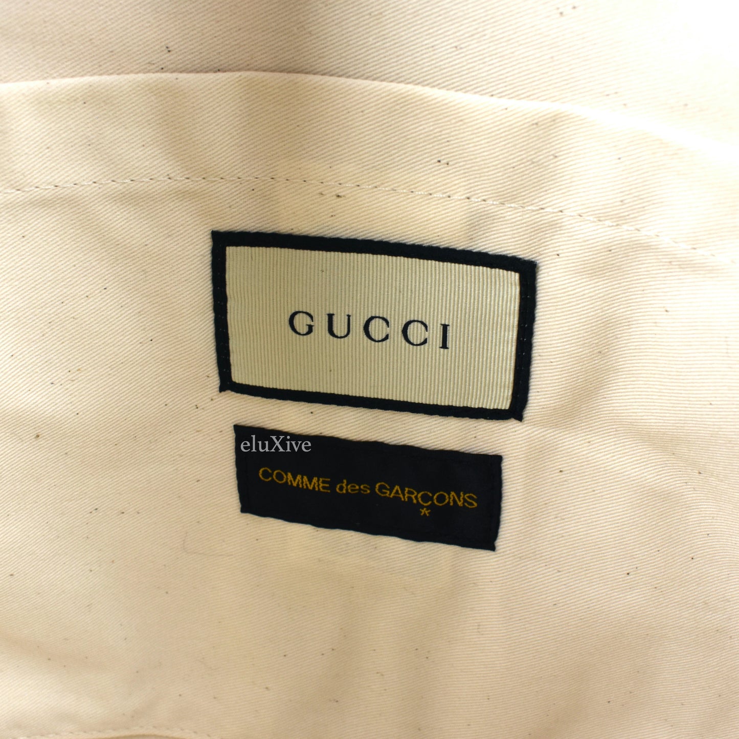 Comme des Garcons x Gucci - Brown Floral Paper & Plastic Tote Bag