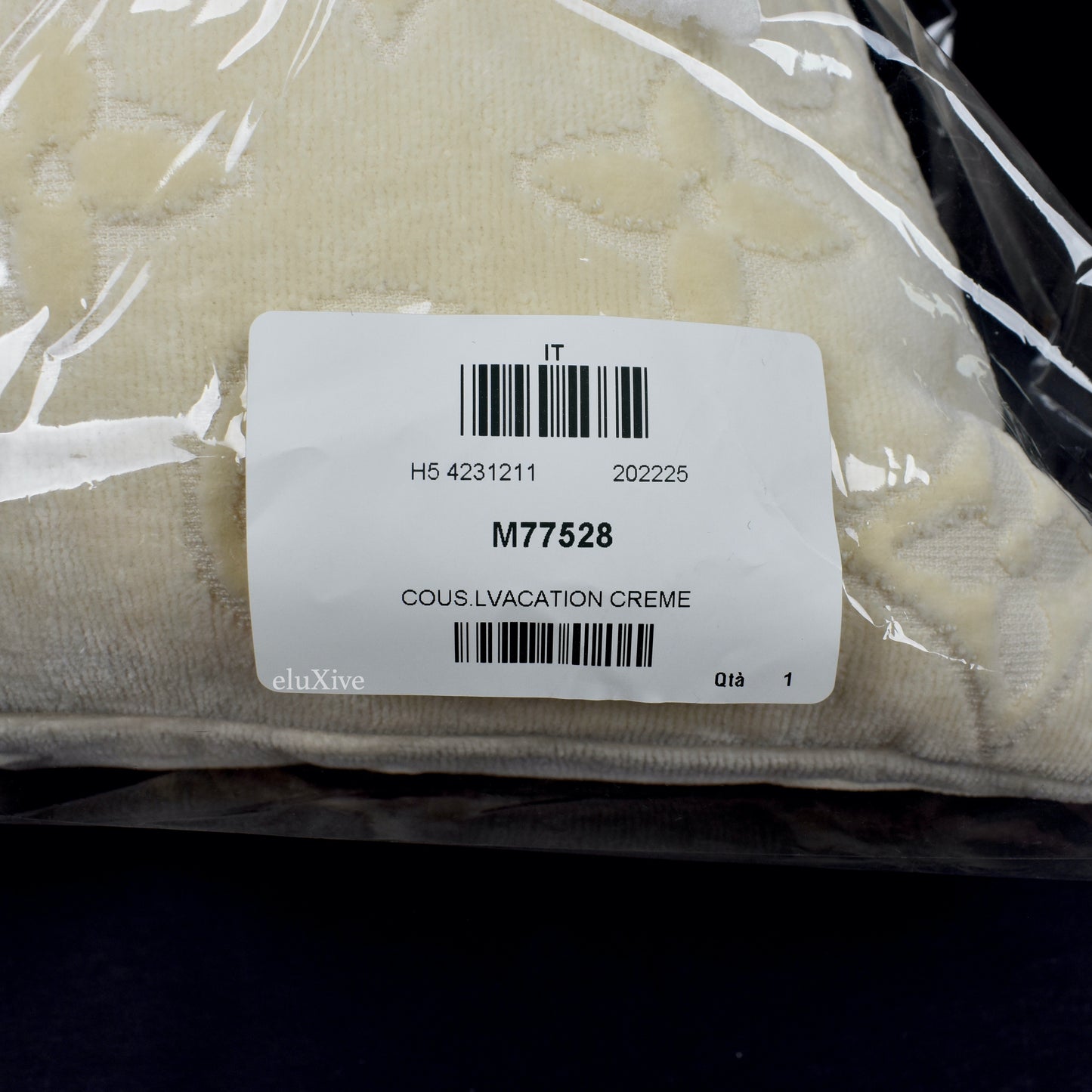 Louis Vuitton - Cream Beige LV Monogram Woven Pillow