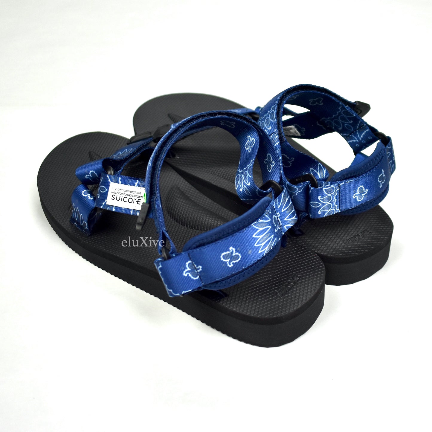 Suicoke - Depa Cab Strap Sandals (Blue Bandana Paisley)