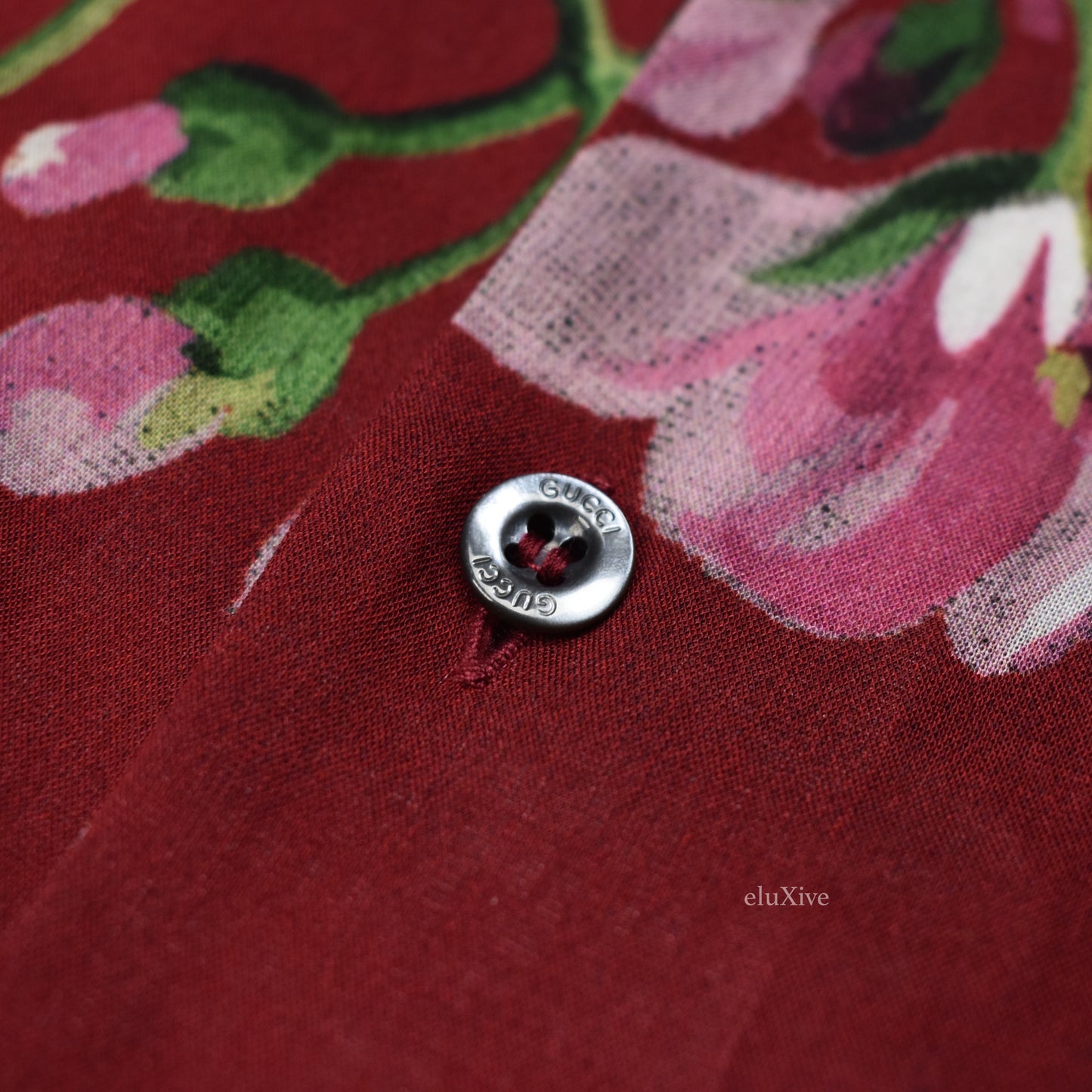 Gucci - Red Blooms Print Viscose Shirt