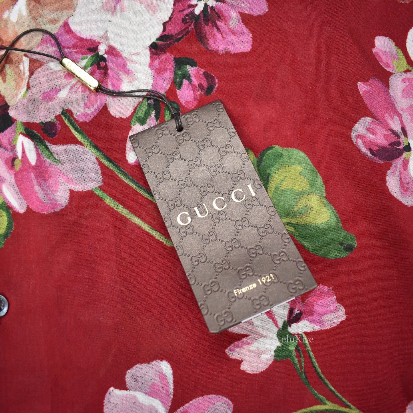 Gucci - Red Blooms Print Viscose Shirt