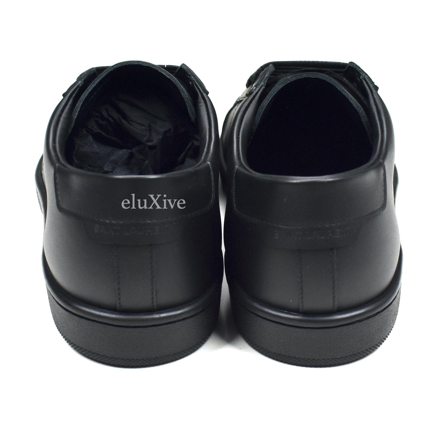 Saint Laurent - Black Leather SL 01 Low Top Sneakers