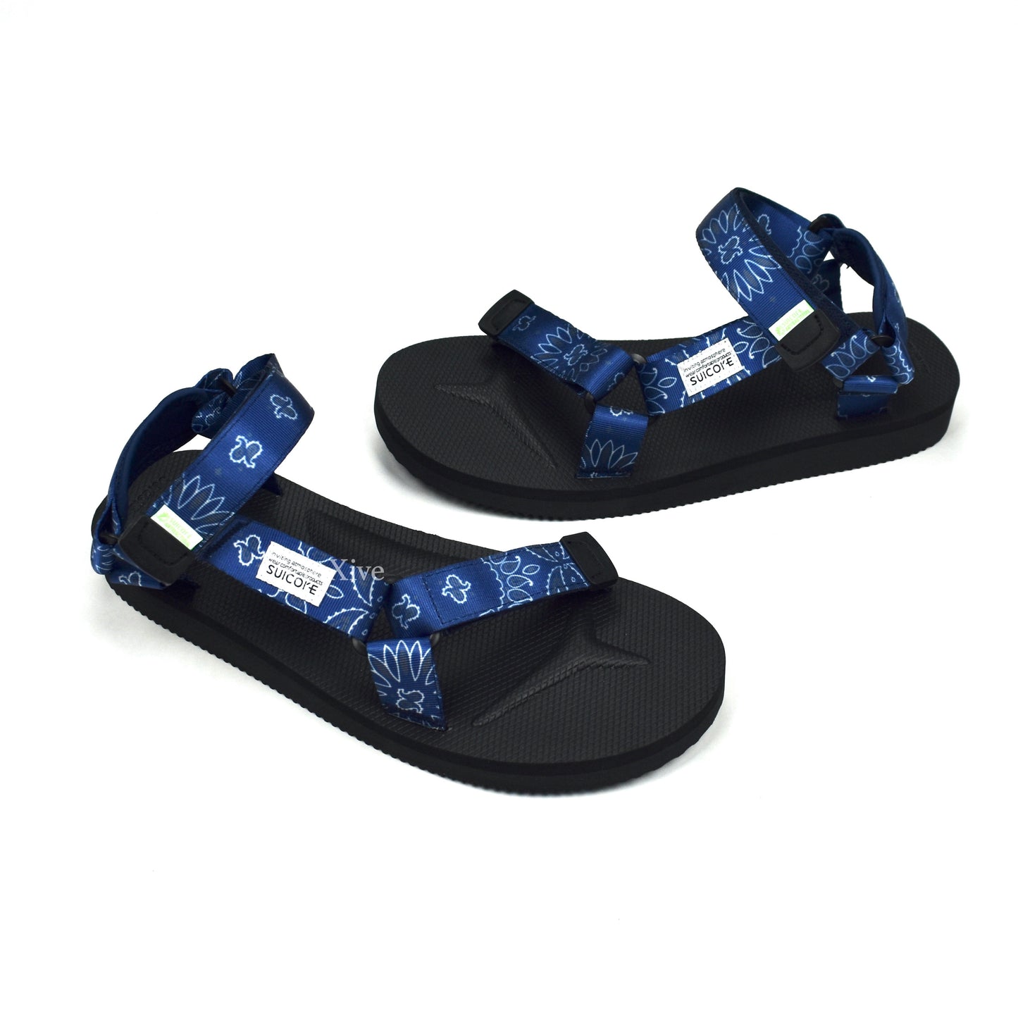 Suicoke - Depa Cab Strap Sandals (Blue Bandana Paisley)