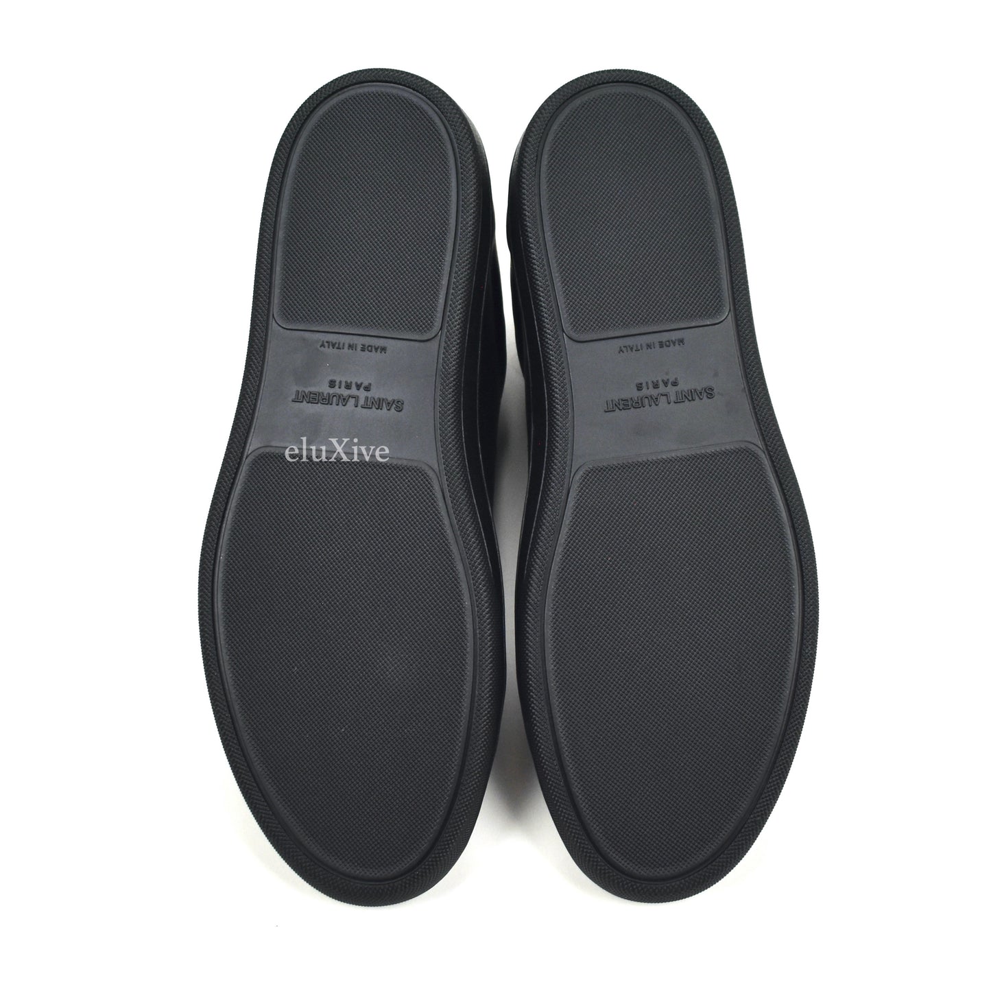 Saint Laurent - Black Leather SL 01 Low Top Sneakers
