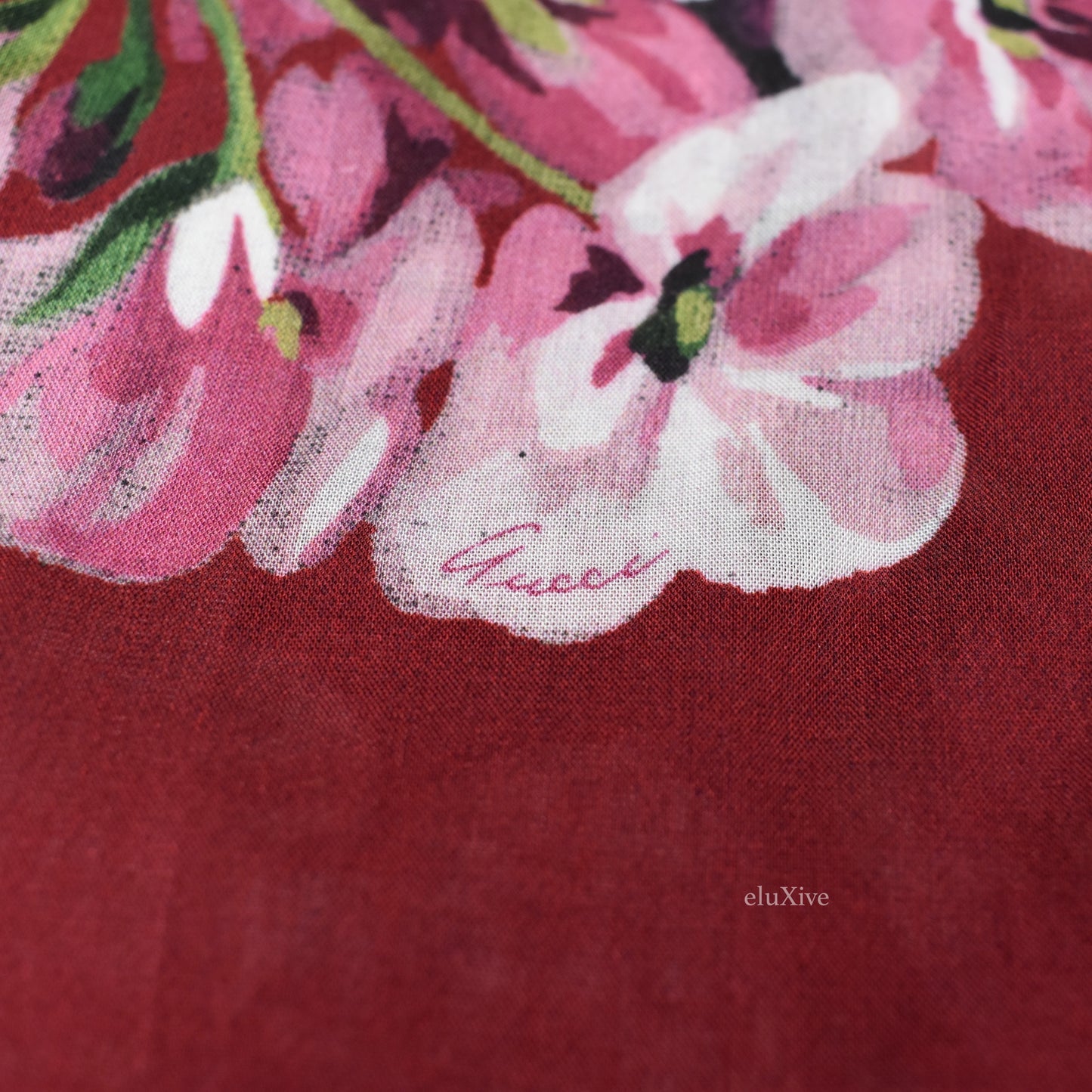 Gucci - Red Blooms Print Viscose Shirt