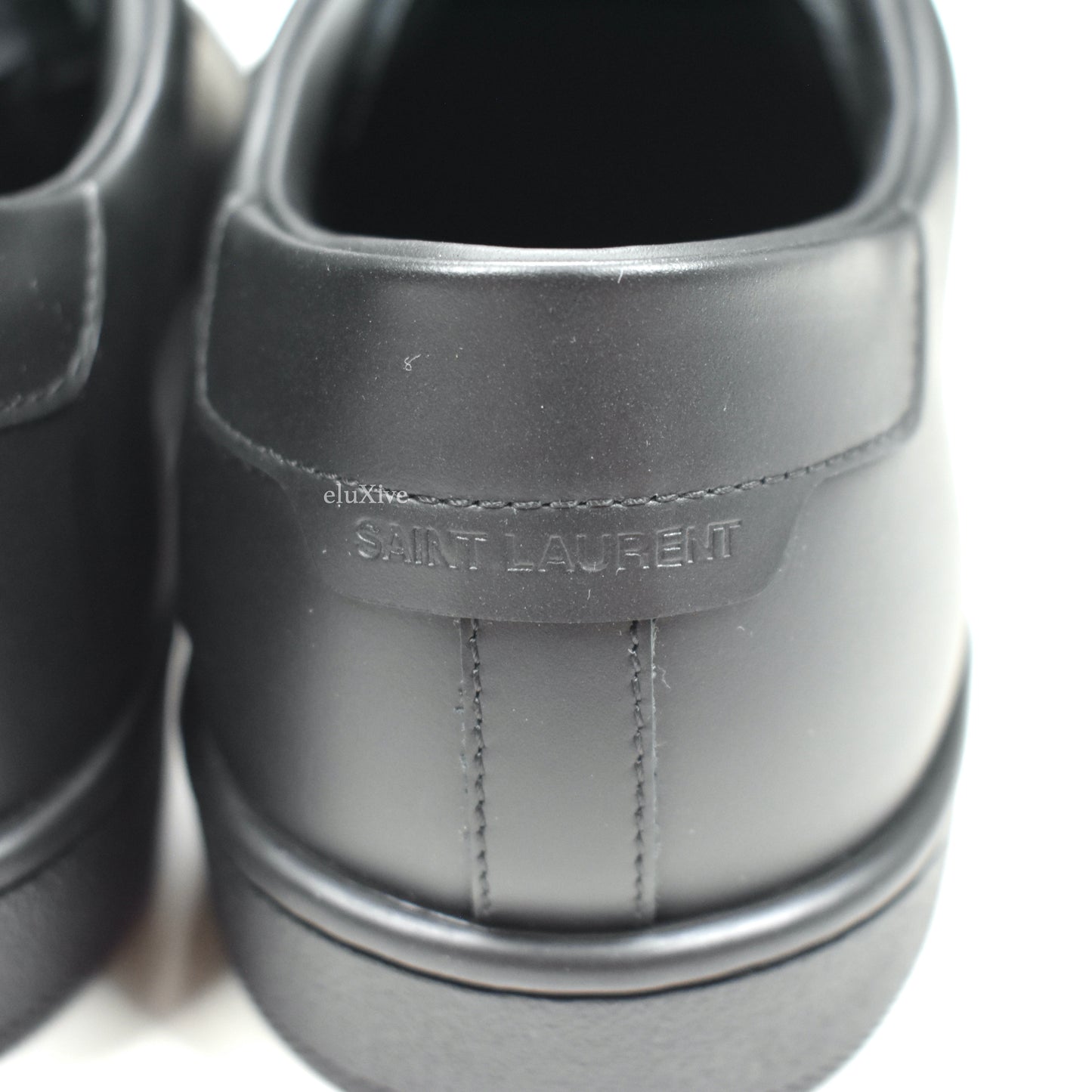 Saint Laurent - Black Leather SL 01 Low Top Sneakers