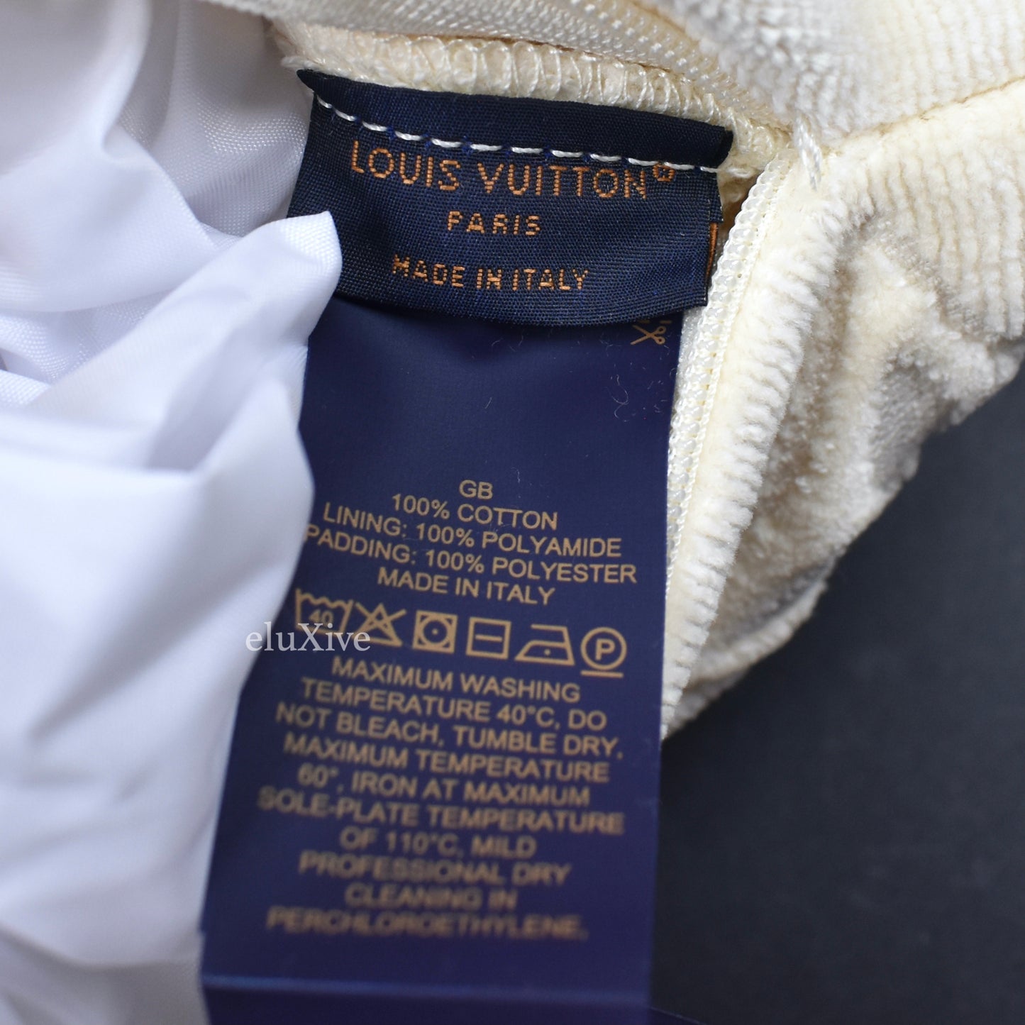 Louis Vuitton - Cream Beige LV Monogram Woven Pillow