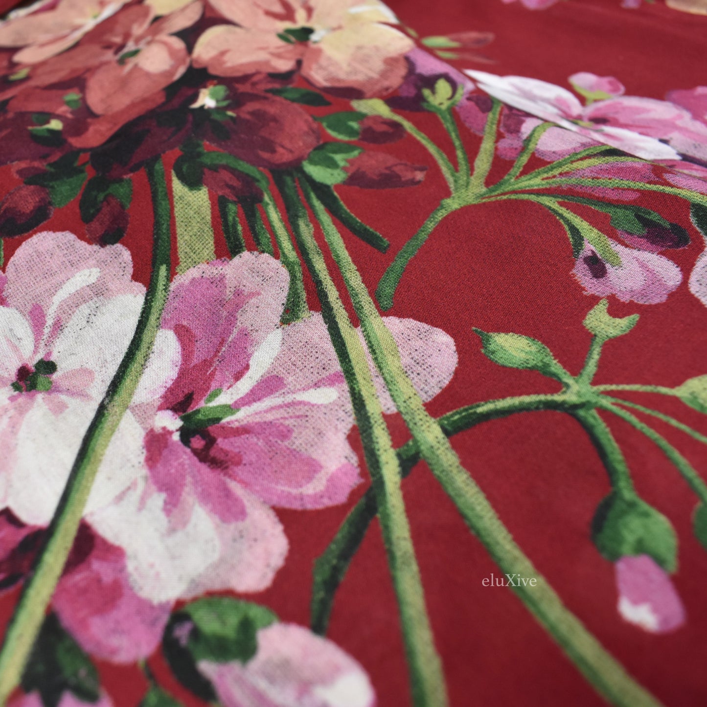 Gucci - Red Blooms Print Viscose Shirt