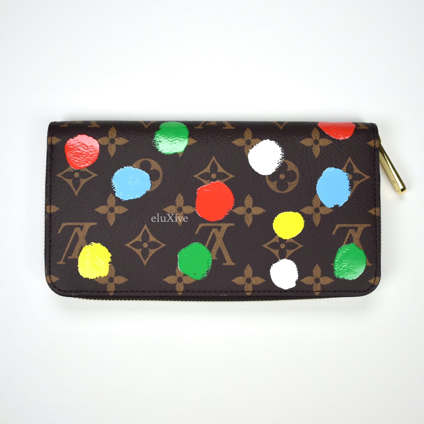Louis Vuitton x Yayoi Kusama - Polka Dot Paint Monogram Zippy Wallet