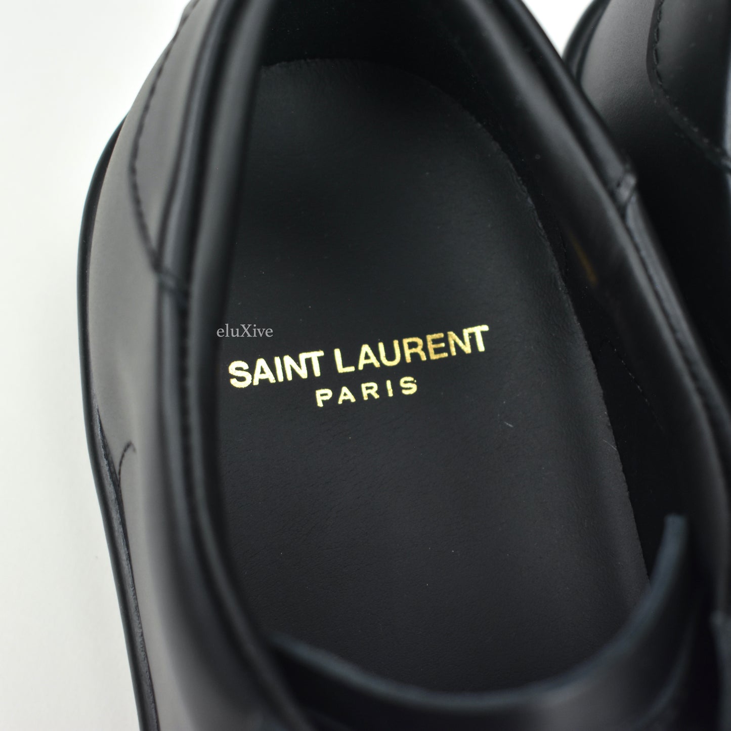 Saint Laurent - Black Leather SL 01 Low Top Sneakers