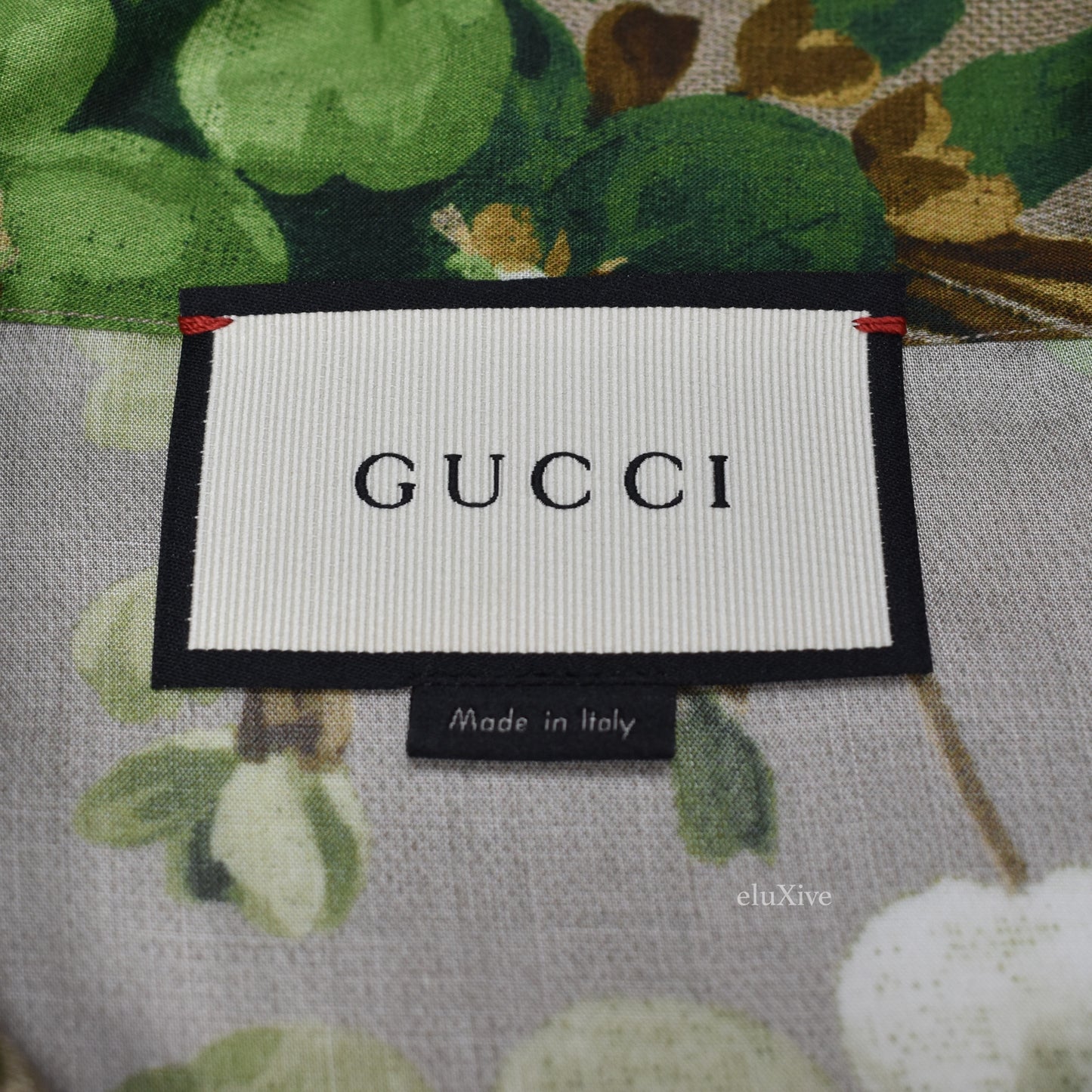 Gucci - Beige Blooms Print Viscose Shirt