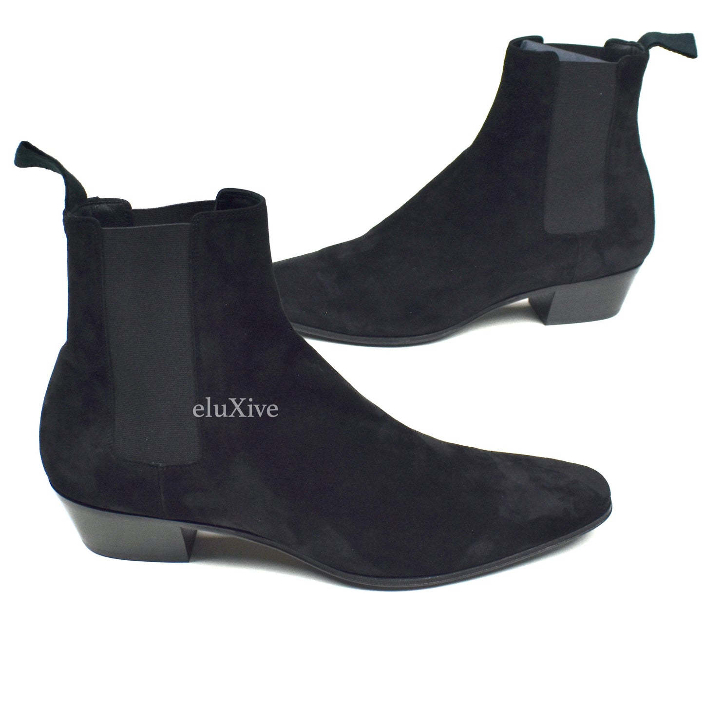 Saint Laurent - Black Suede Dylan Chelsea Boots