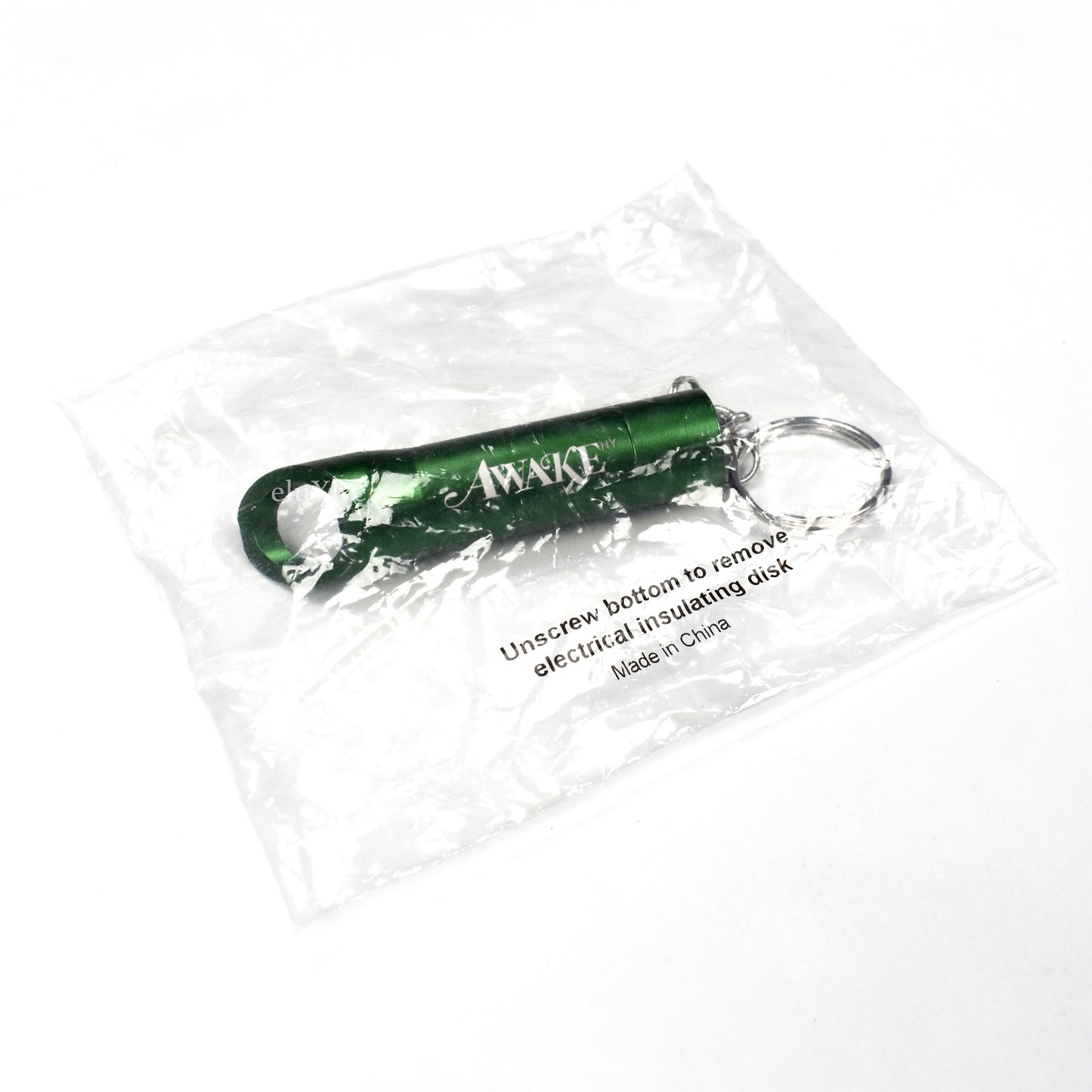 Awake NY - Green Logo Flashlight Keychain