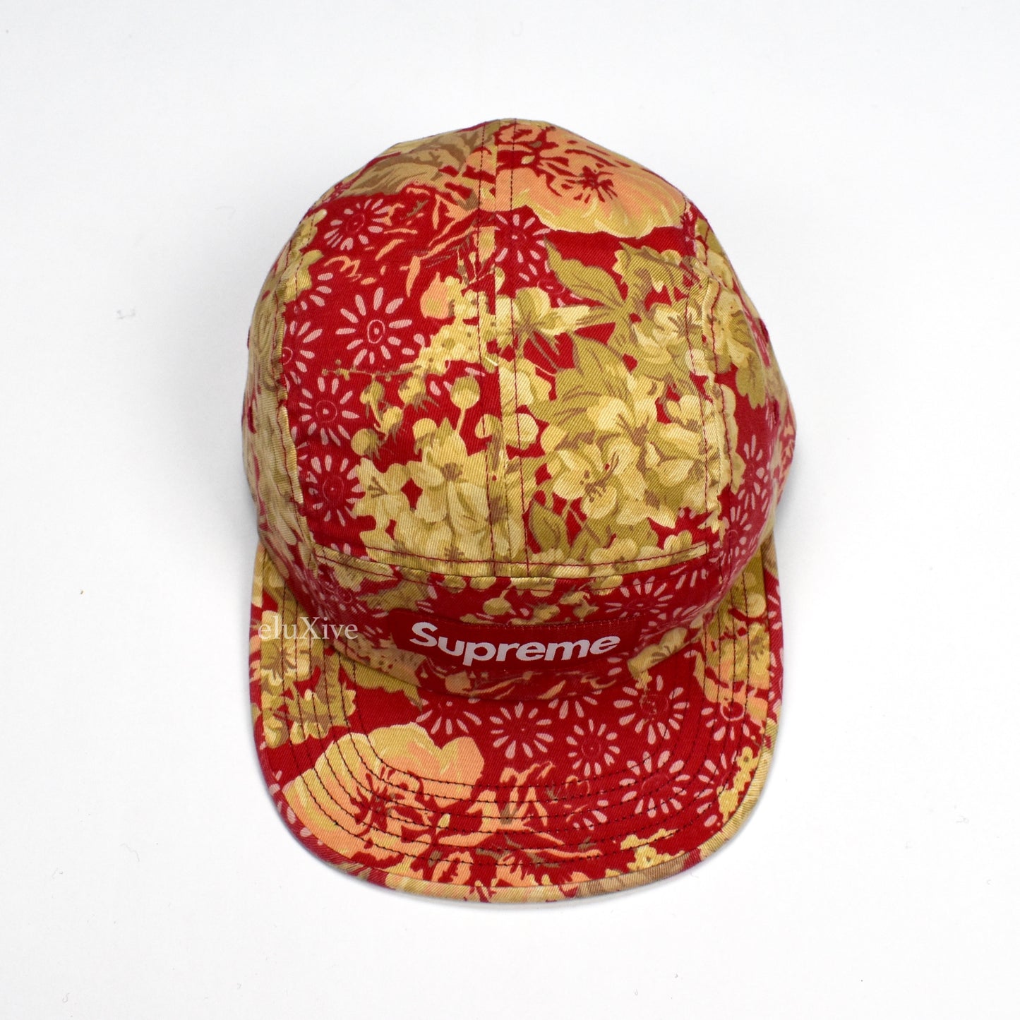 Supreme - Red Box Logo Floral Chino Hat