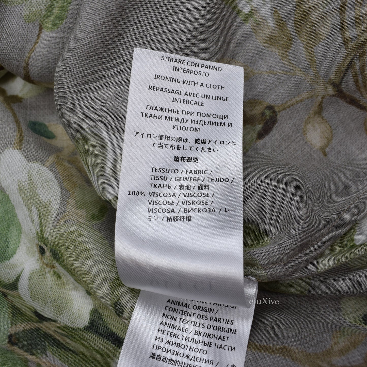 Gucci - Beige Blooms Print Viscose Shirt