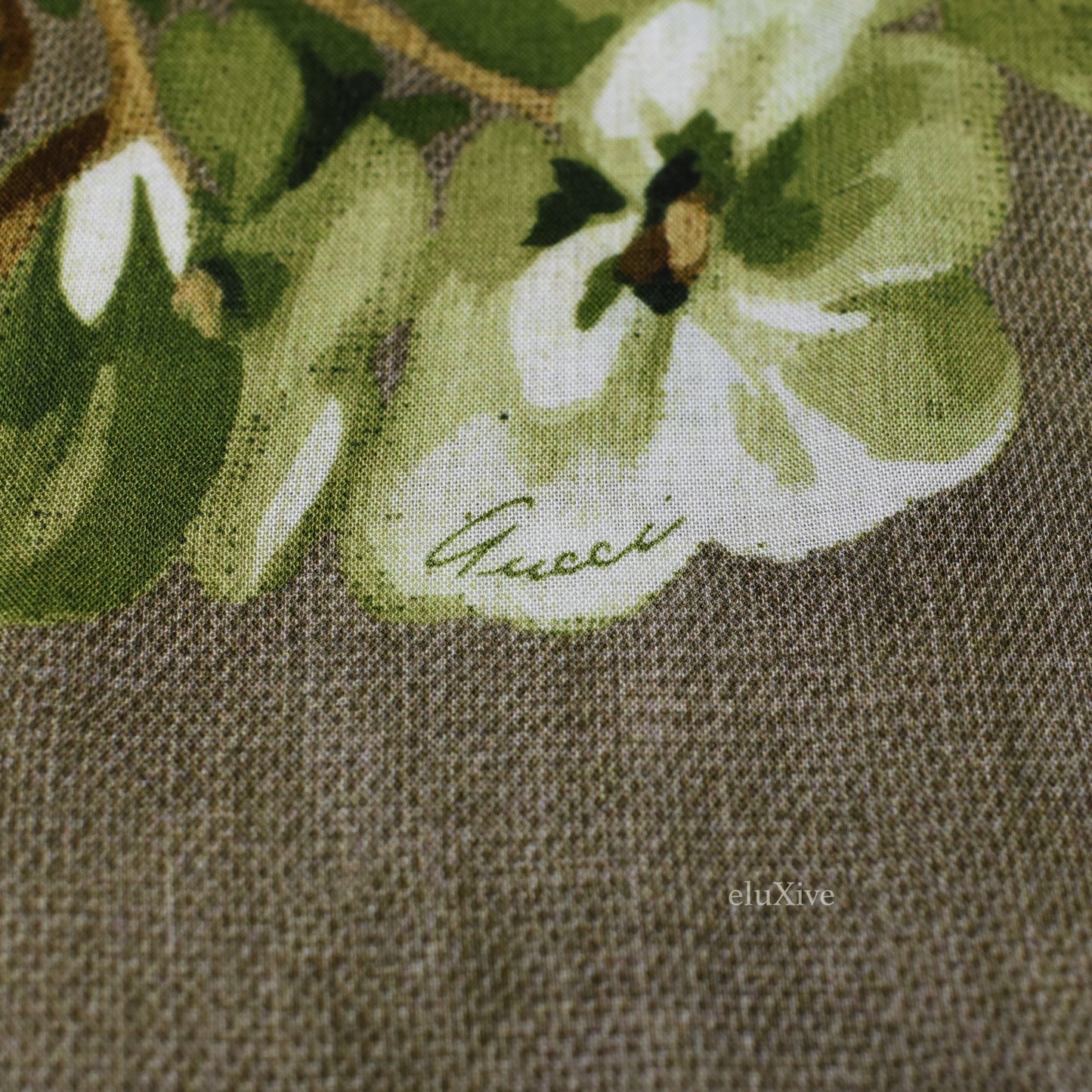 Gucci - Beige Blooms Print Viscose Shirt