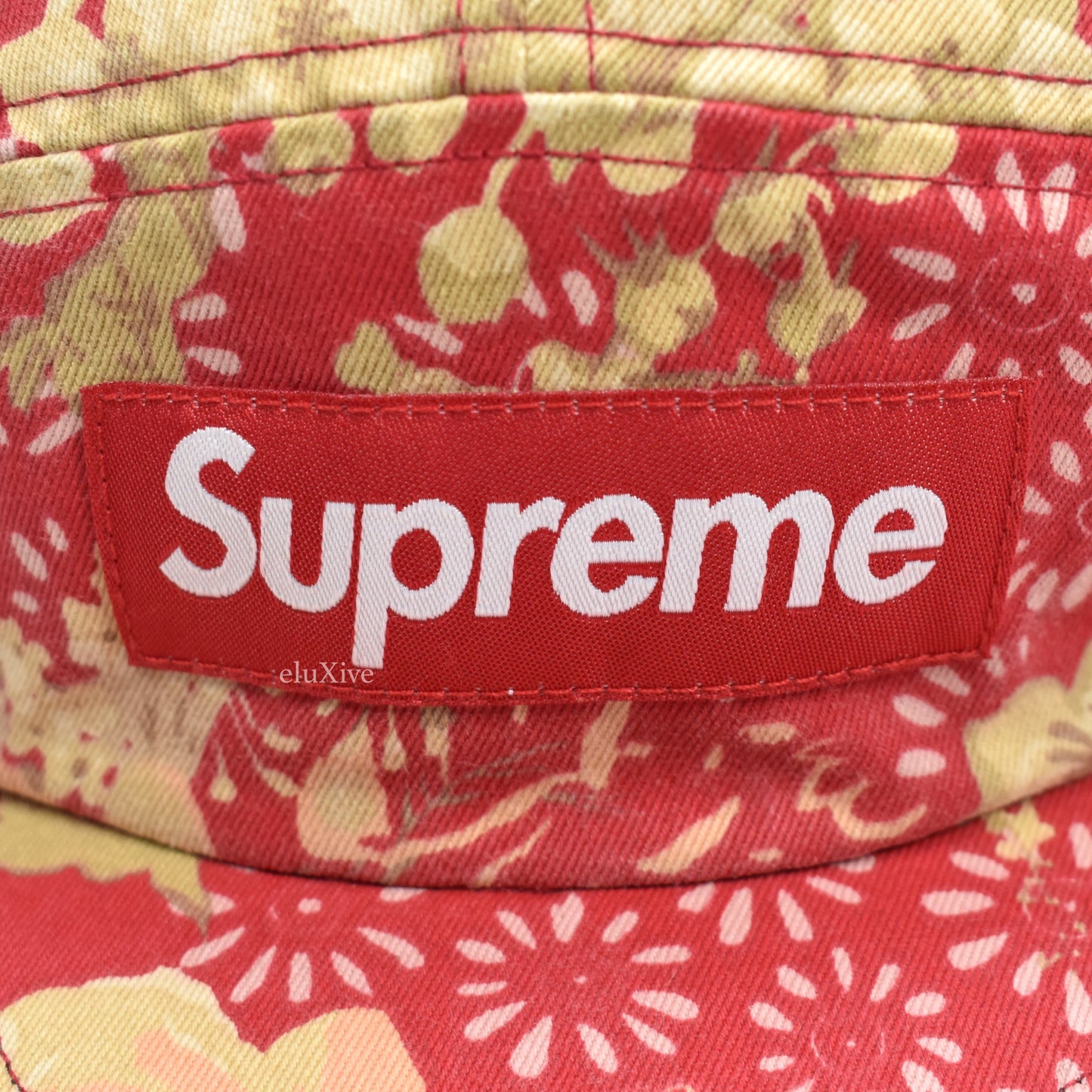 Supreme - Red Box Logo Floral Chino Hat