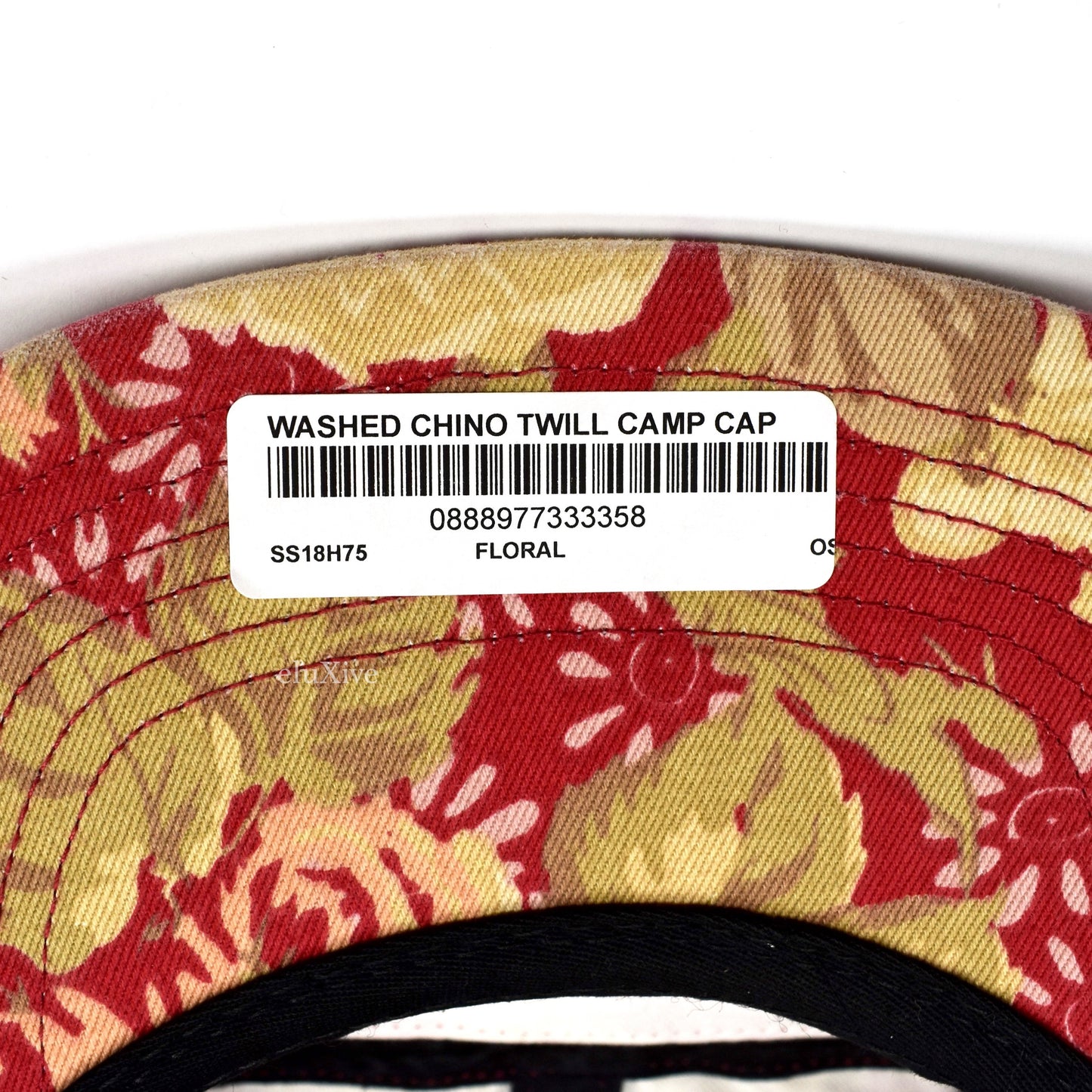Supreme - Red Box Logo Floral Chino Hat