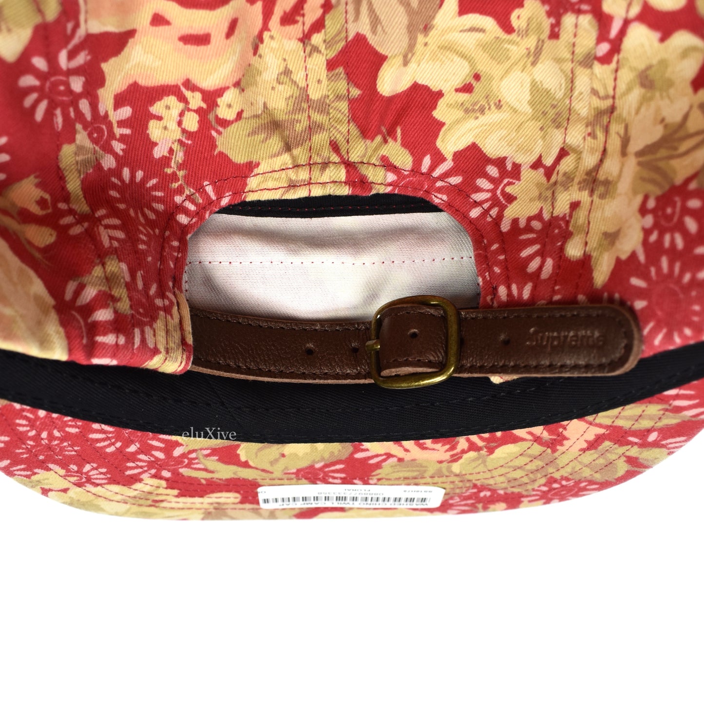 Supreme - Red Box Logo Floral Chino Hat