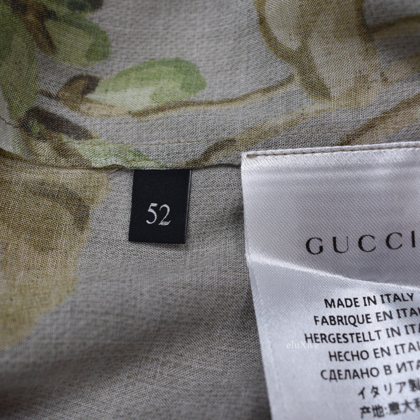 Gucci - Beige Blooms Print Viscose Shirt