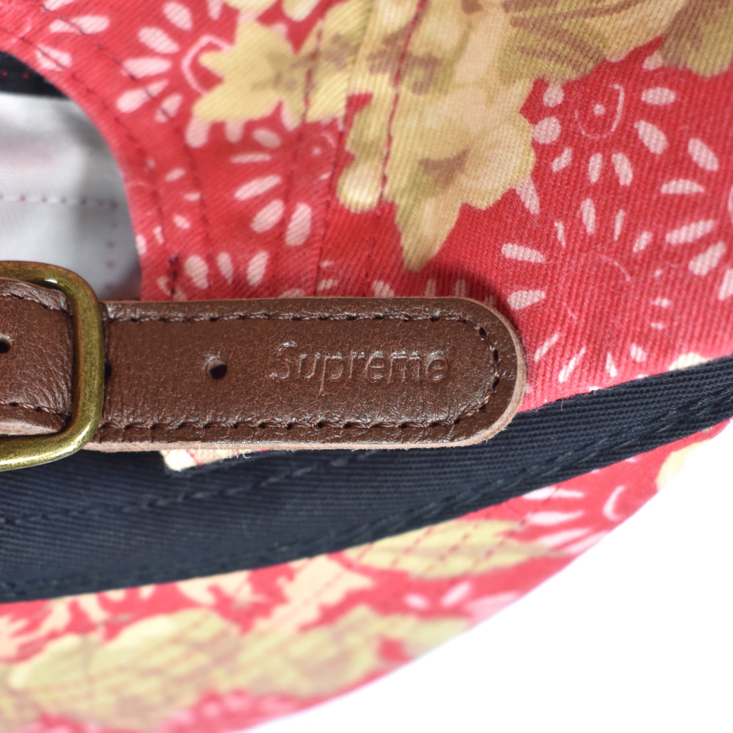 Supreme - Red Box Logo Floral Chino Hat
