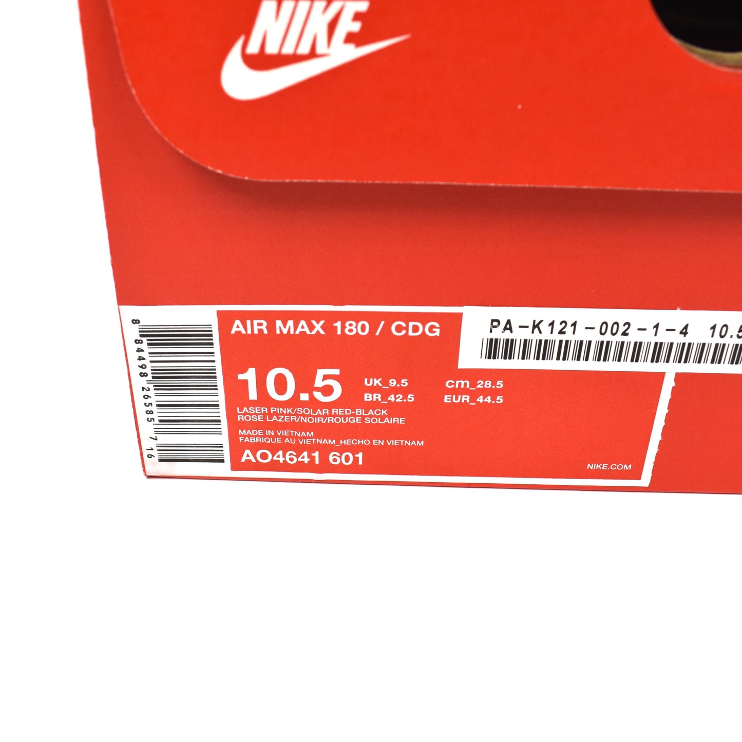 Comme des Garcons x Nike - Air Max 180 CDG (Black)