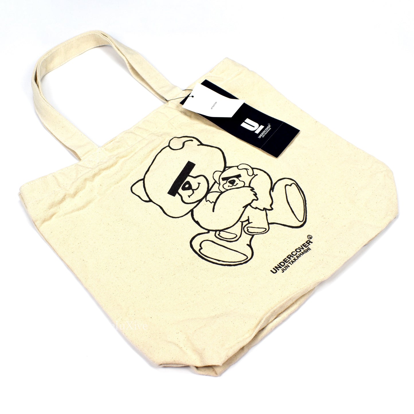 Undercover - Beige Bear Logo Tote Bag