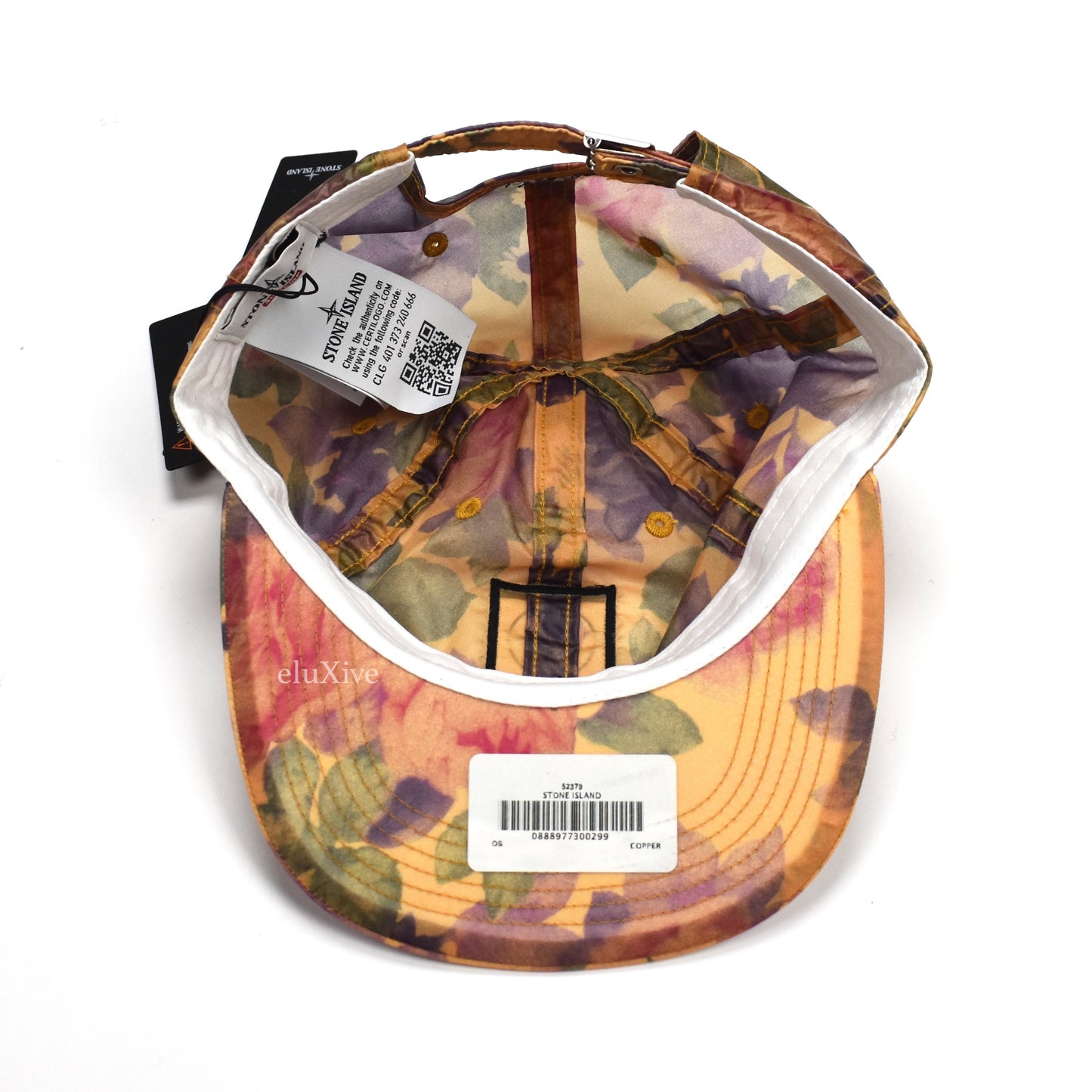 Supreme x Stone Island - Copper Floral Logo Hat