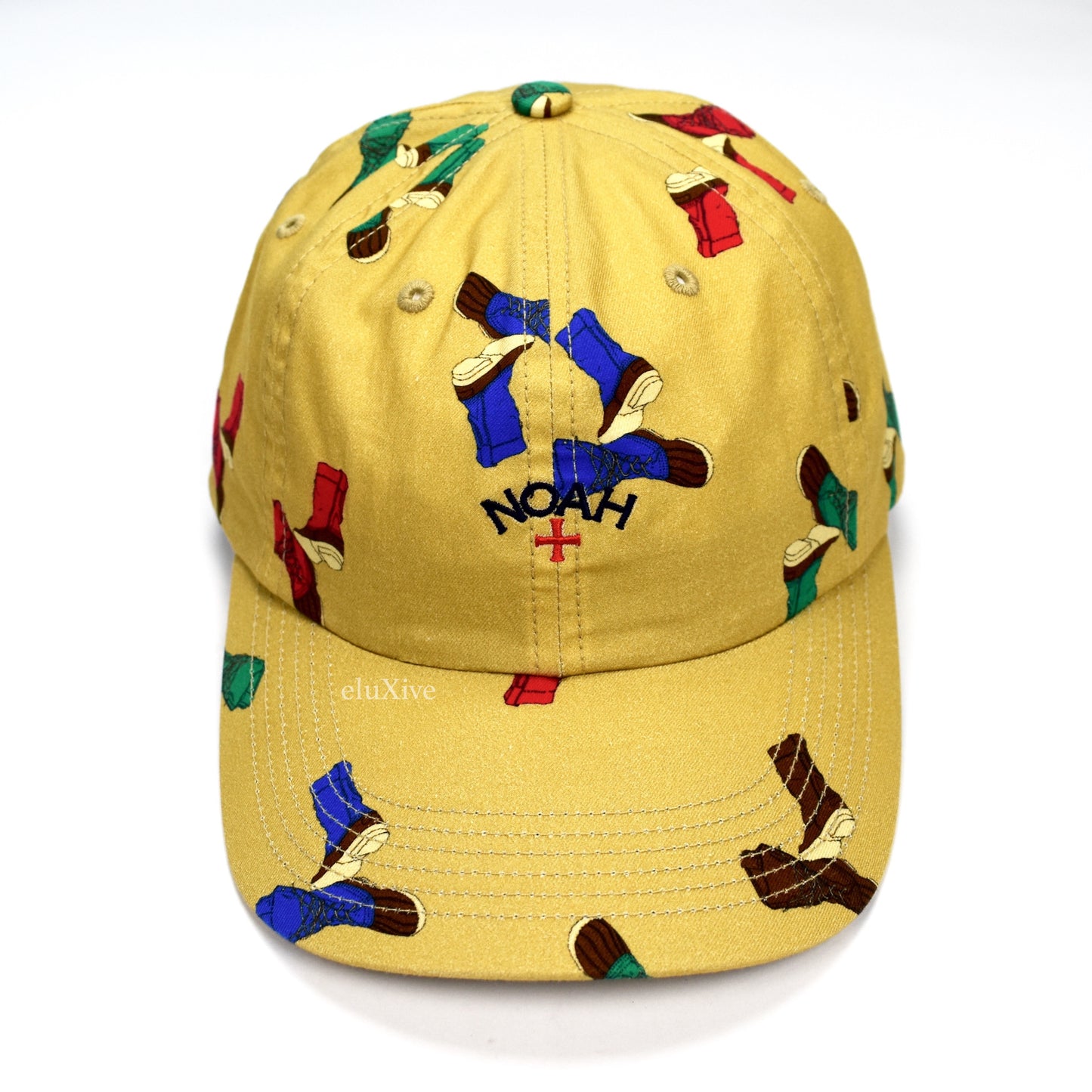 Noah - Beige Boot Print Core Logo Hat