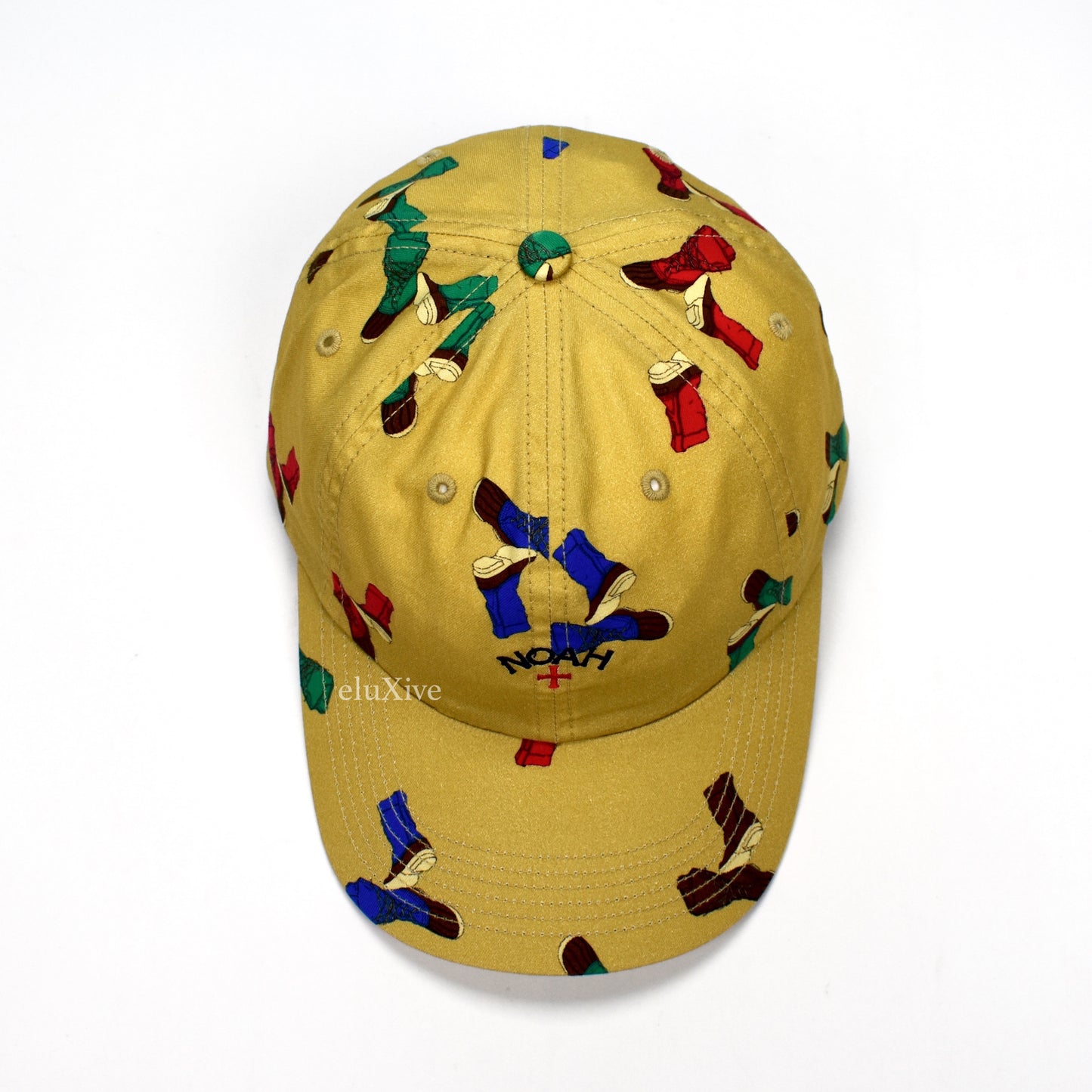 Noah - Beige Boot Print Core Logo Hat