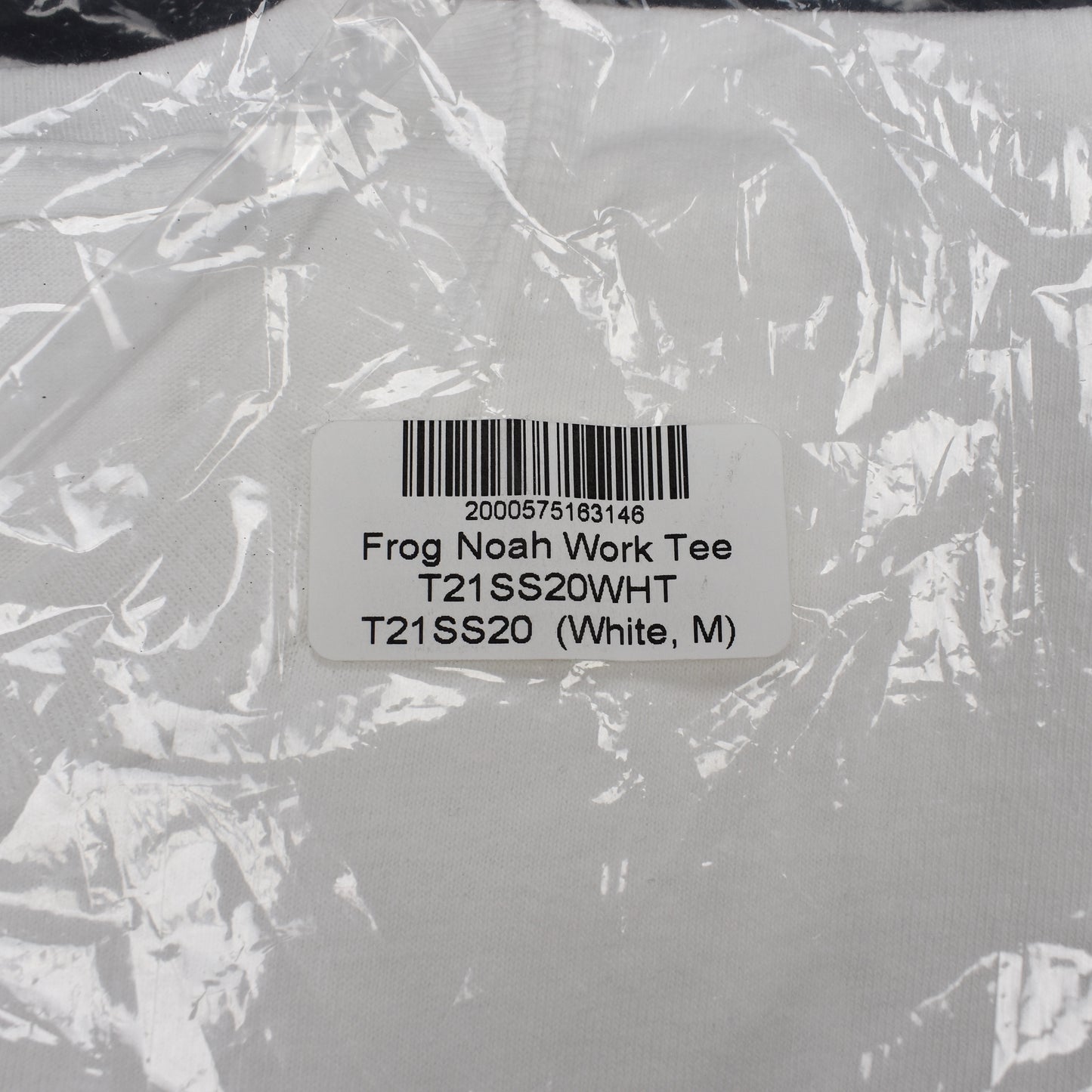 Noah x Frog Skateboards - Logo Print Work T-Shirt (White)