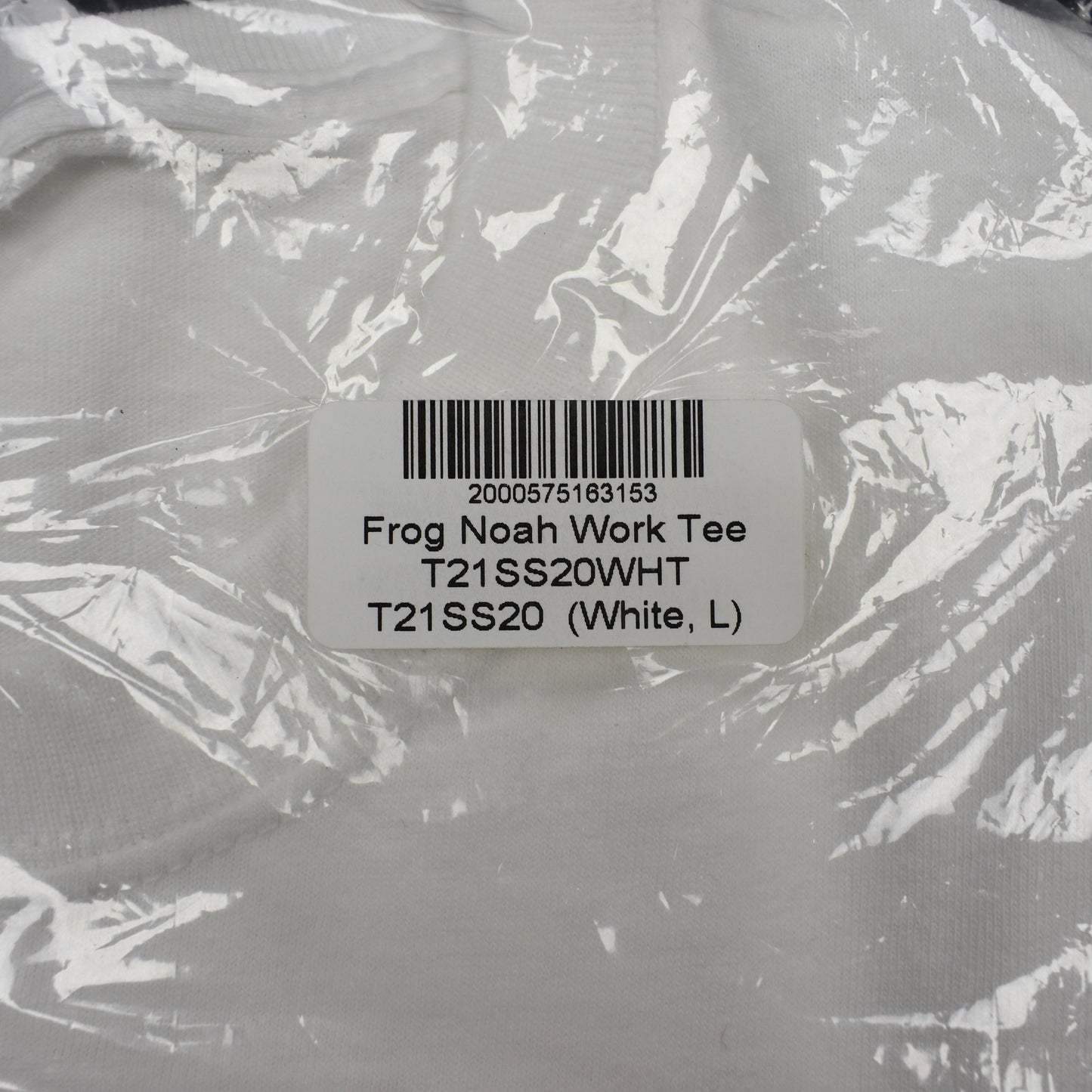 Noah x Frog Skateboards - Logo Print Work T-Shirt (White)