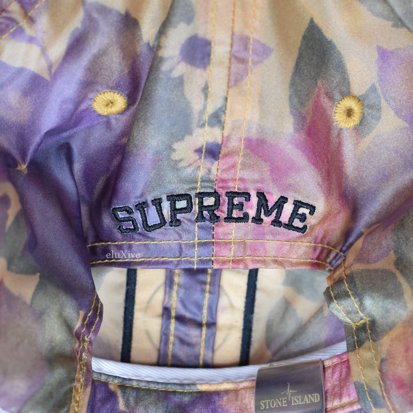 Supreme x Stone Island - Copper Floral Logo Hat