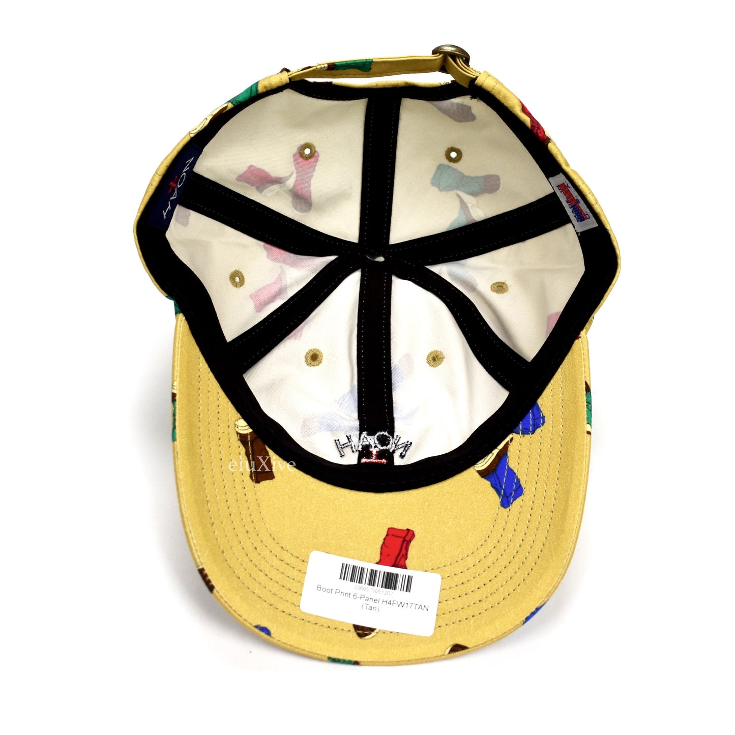 Noah - Beige Boot Print Core Logo Hat