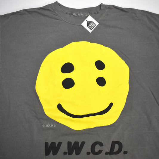 Cactus Plant Flea Market - Gray 'WWCD' Crewneck T-Shirt