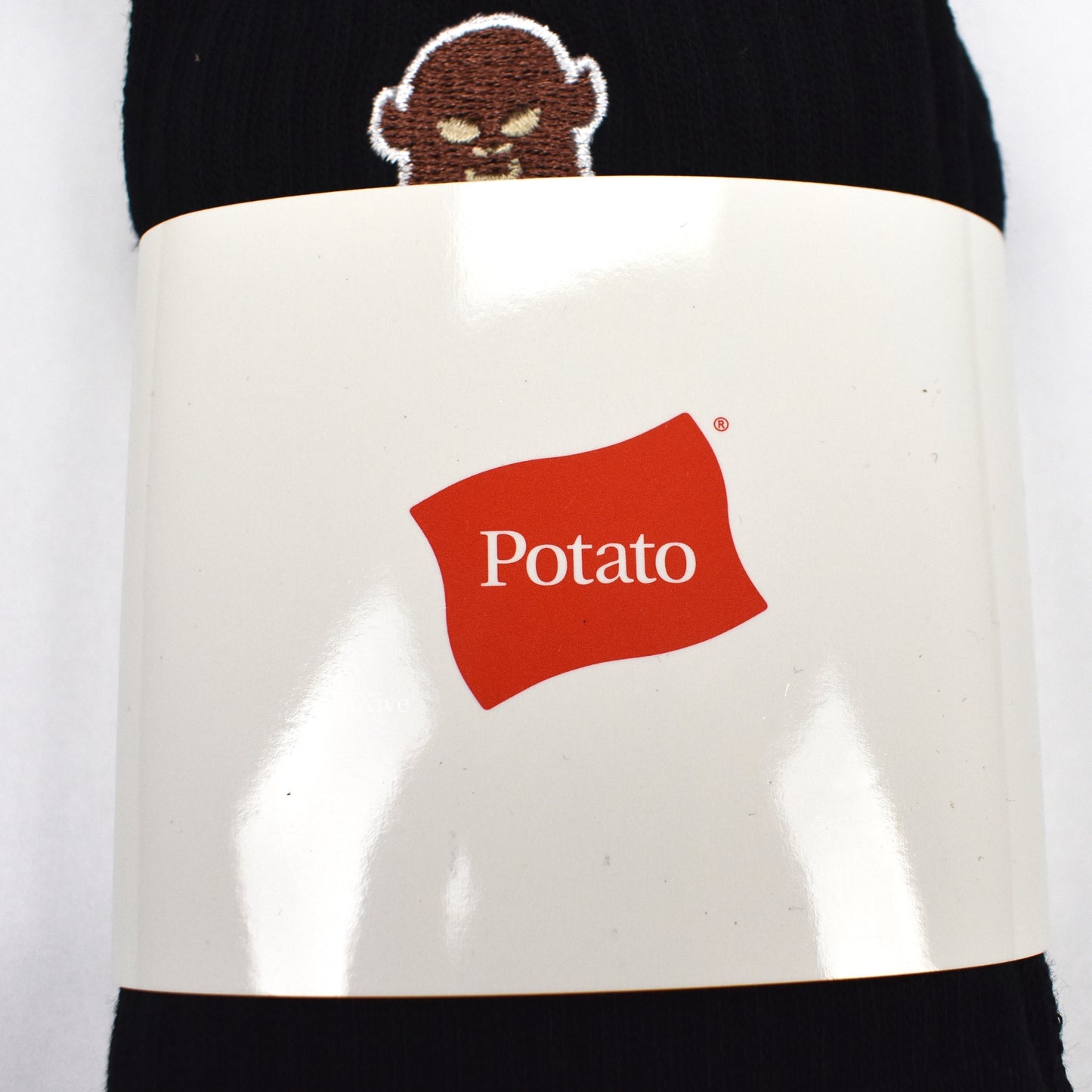 Imran Potato - Gerbil Embroidered Socks (Black)