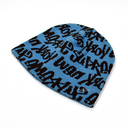 Supreme - 2001 'LV' Script Logo Knit Beanie