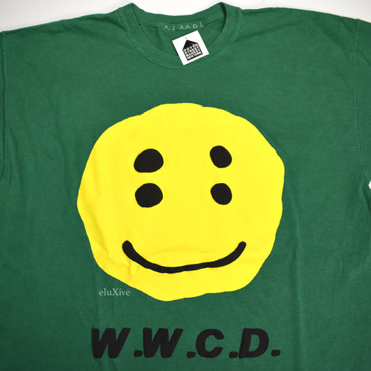 Cactus Plant Flea Market - Green 'WWCD' Crewneck T-Shirt