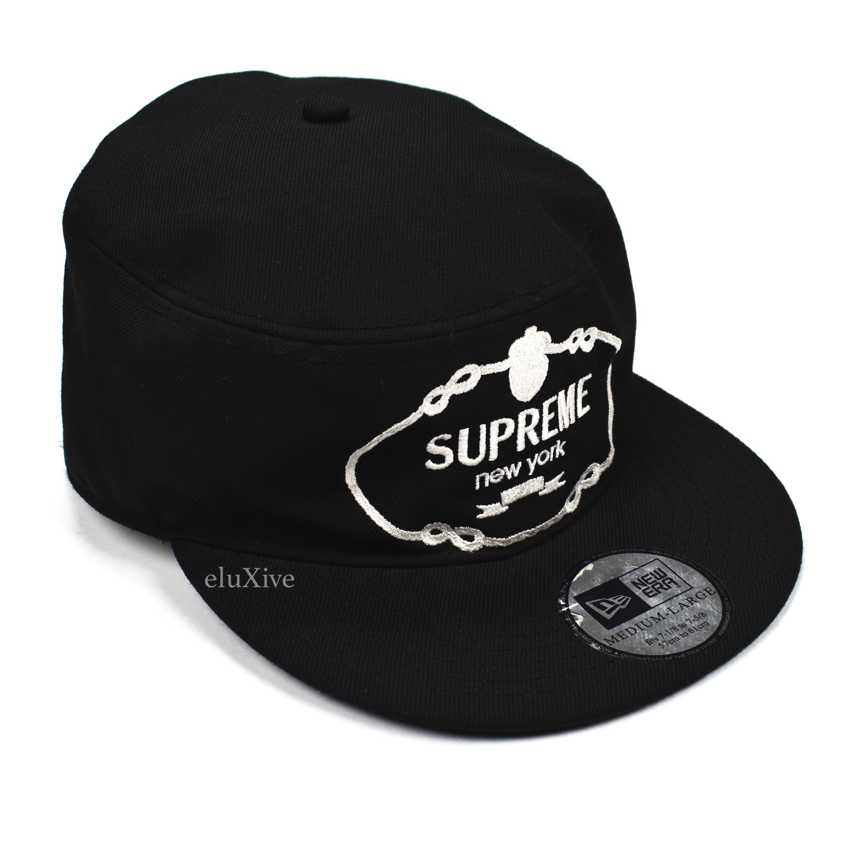 Supreme x New Era - 2008 'Prada' Logo Flat Top Hat – eluXive