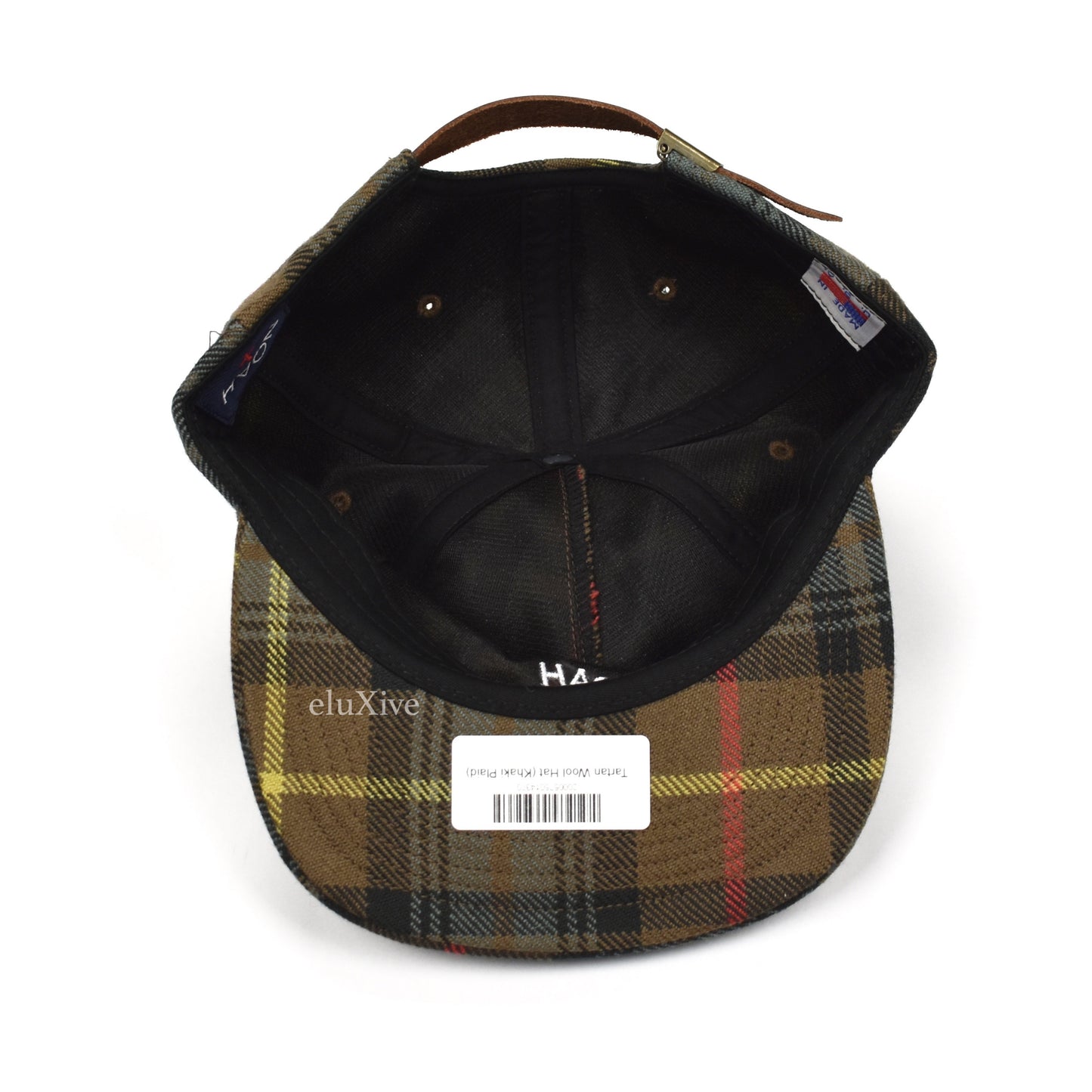 Noah - Tartan Wool Core Logo Hat (Khaki Plaid)