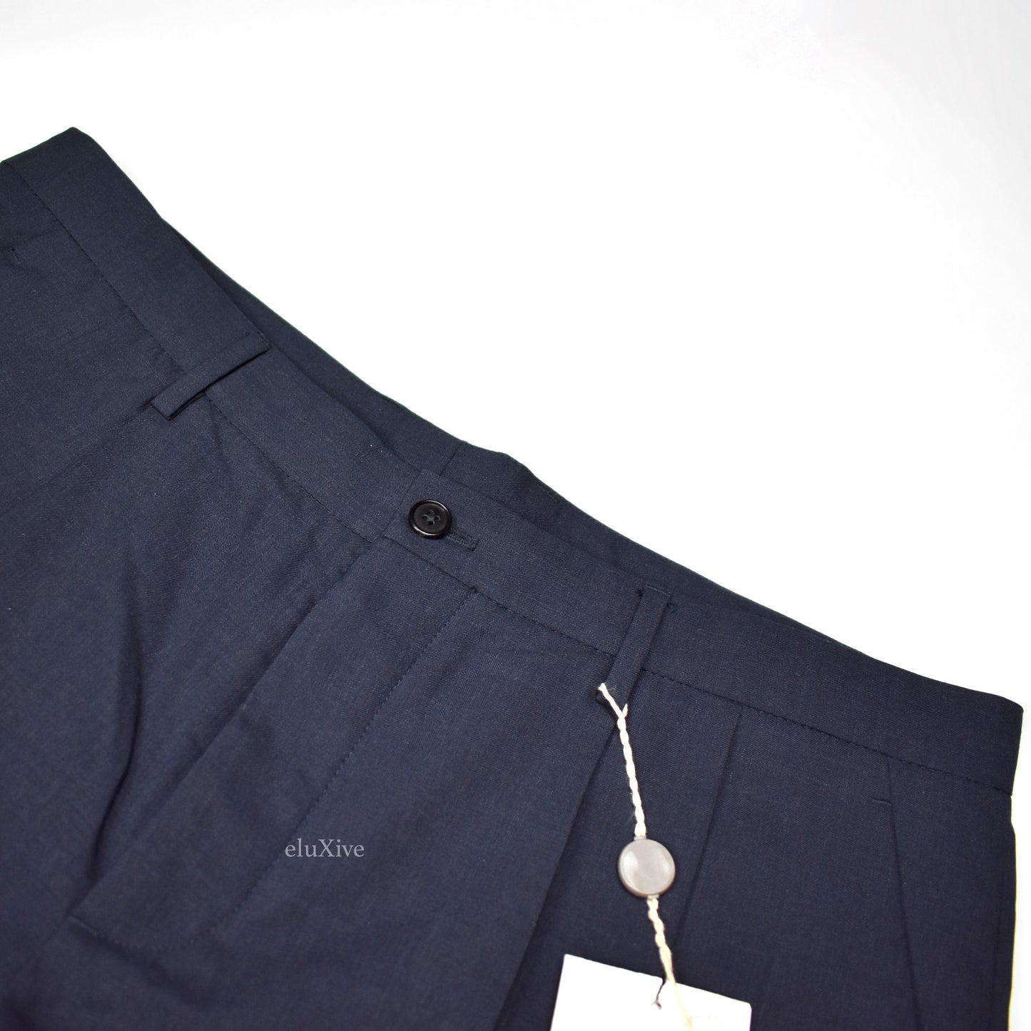 Maison Margiela - Navy Pleated Wool Pants