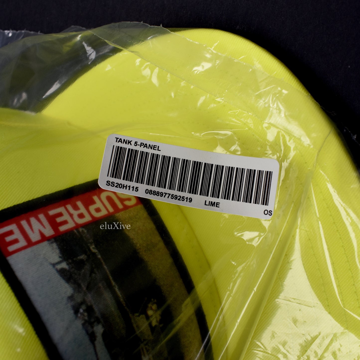 Supreme - Tank Patch Logo Hat (Lime)